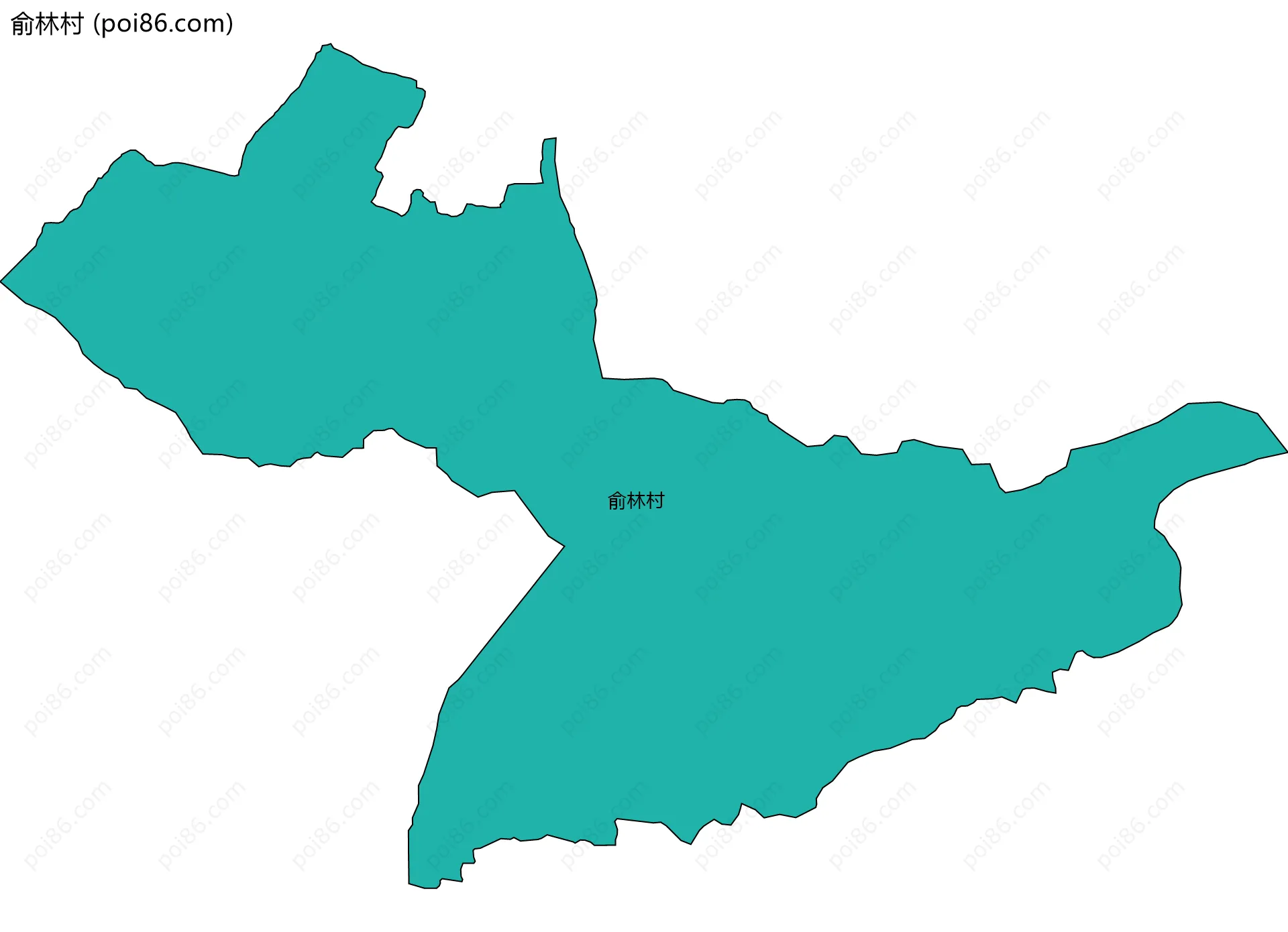 俞林村边界地图