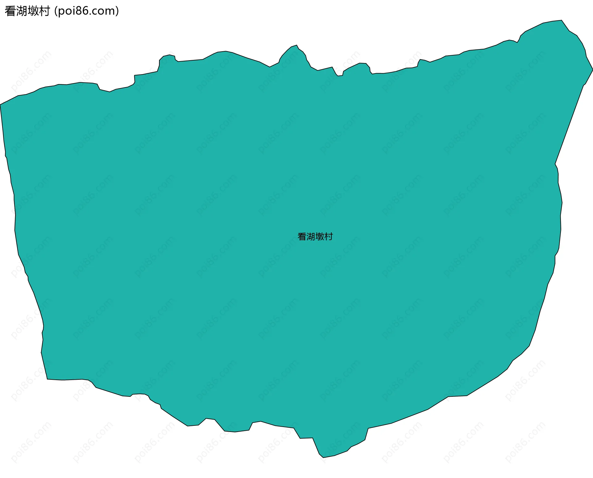看湖墩村边界地图