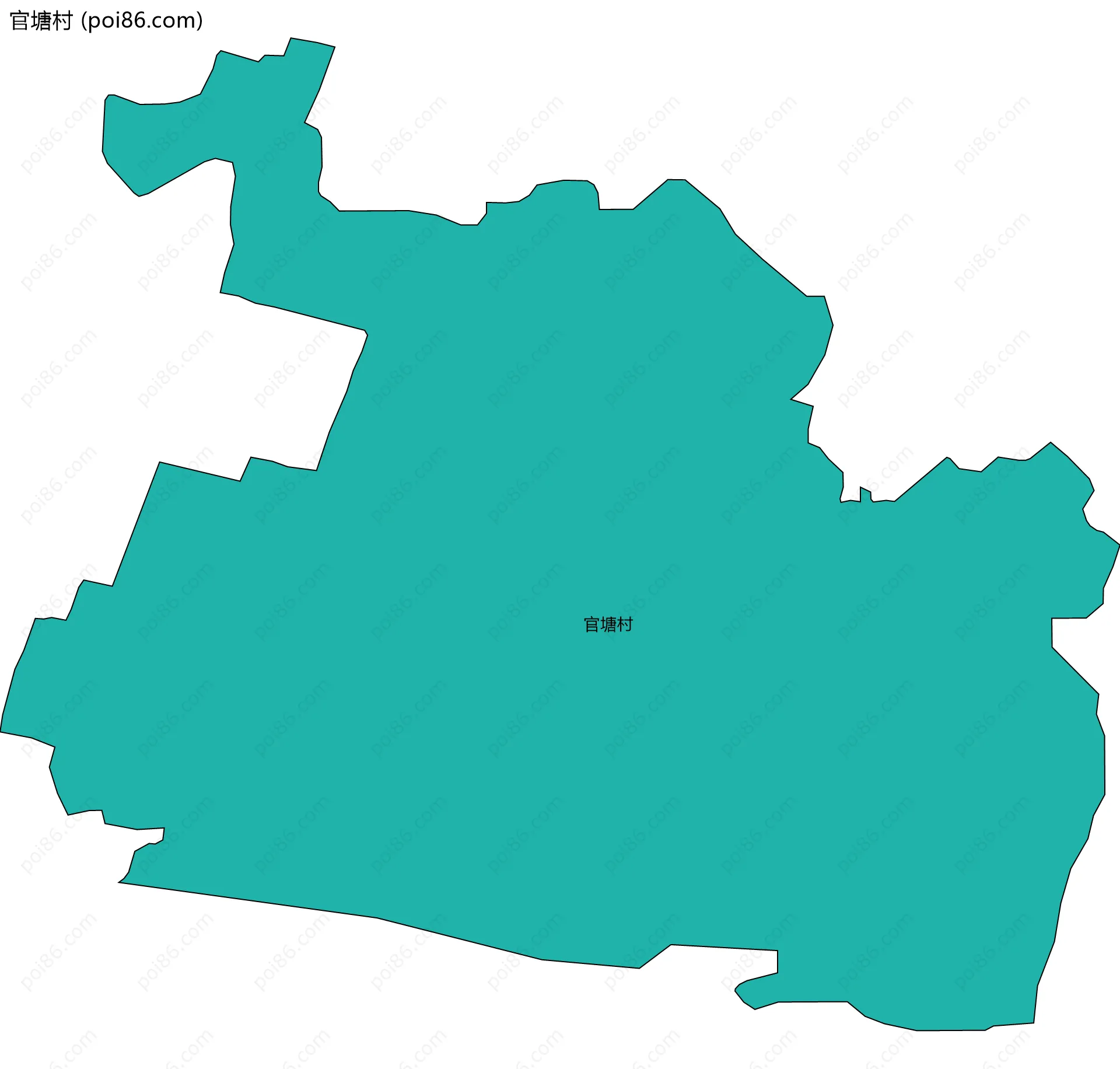 官塘村边界地图