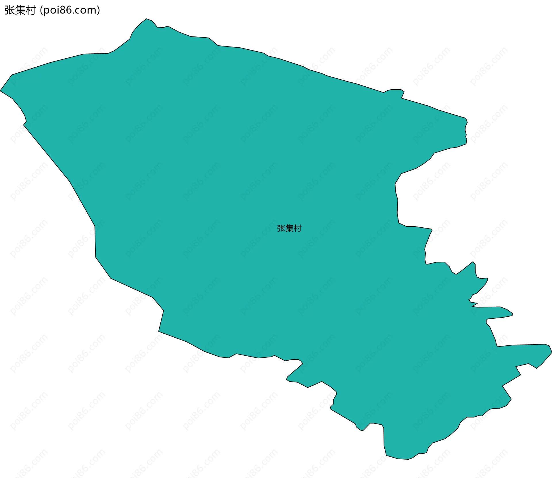 张集村边界地图