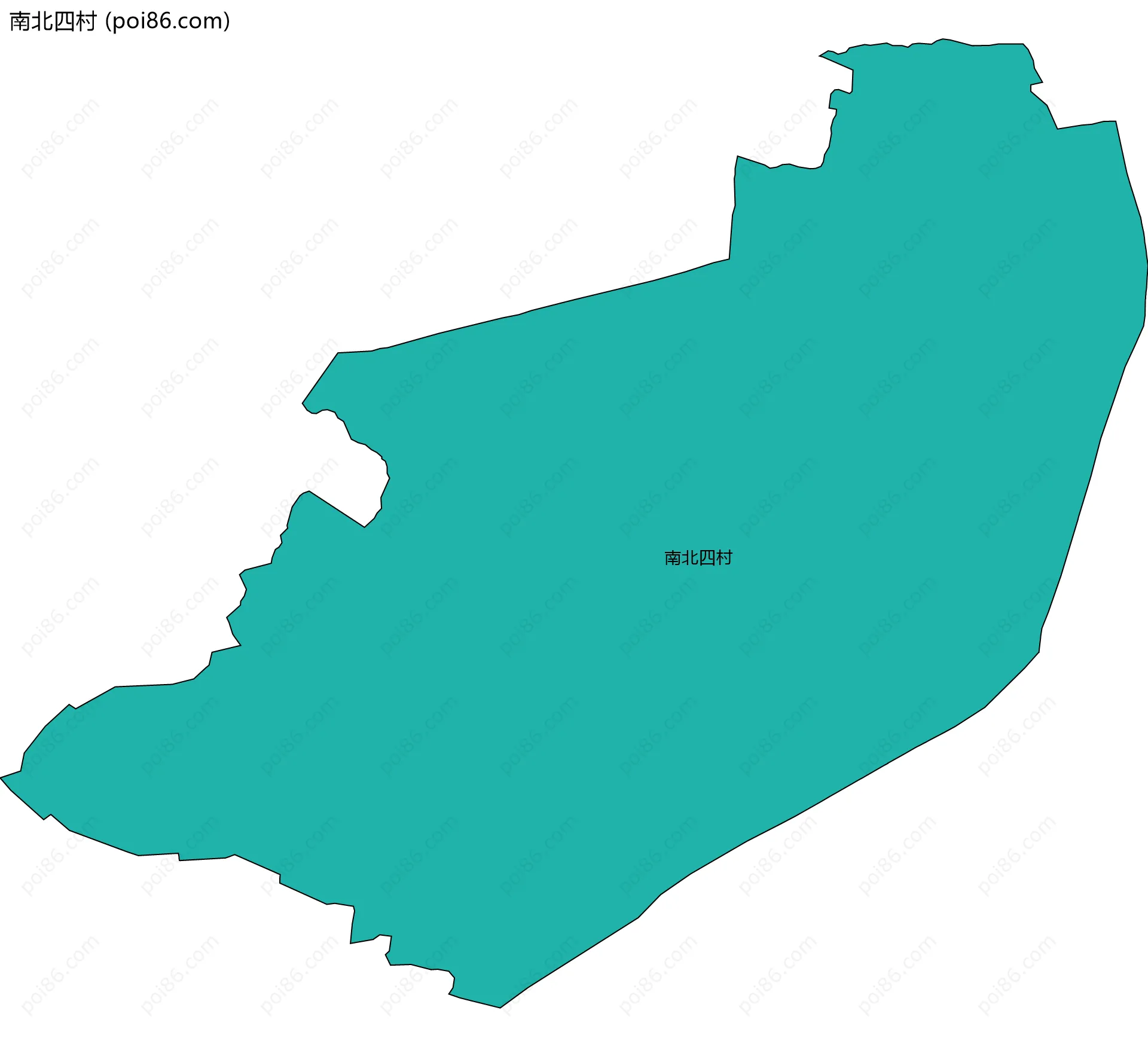 南北四村边界地图