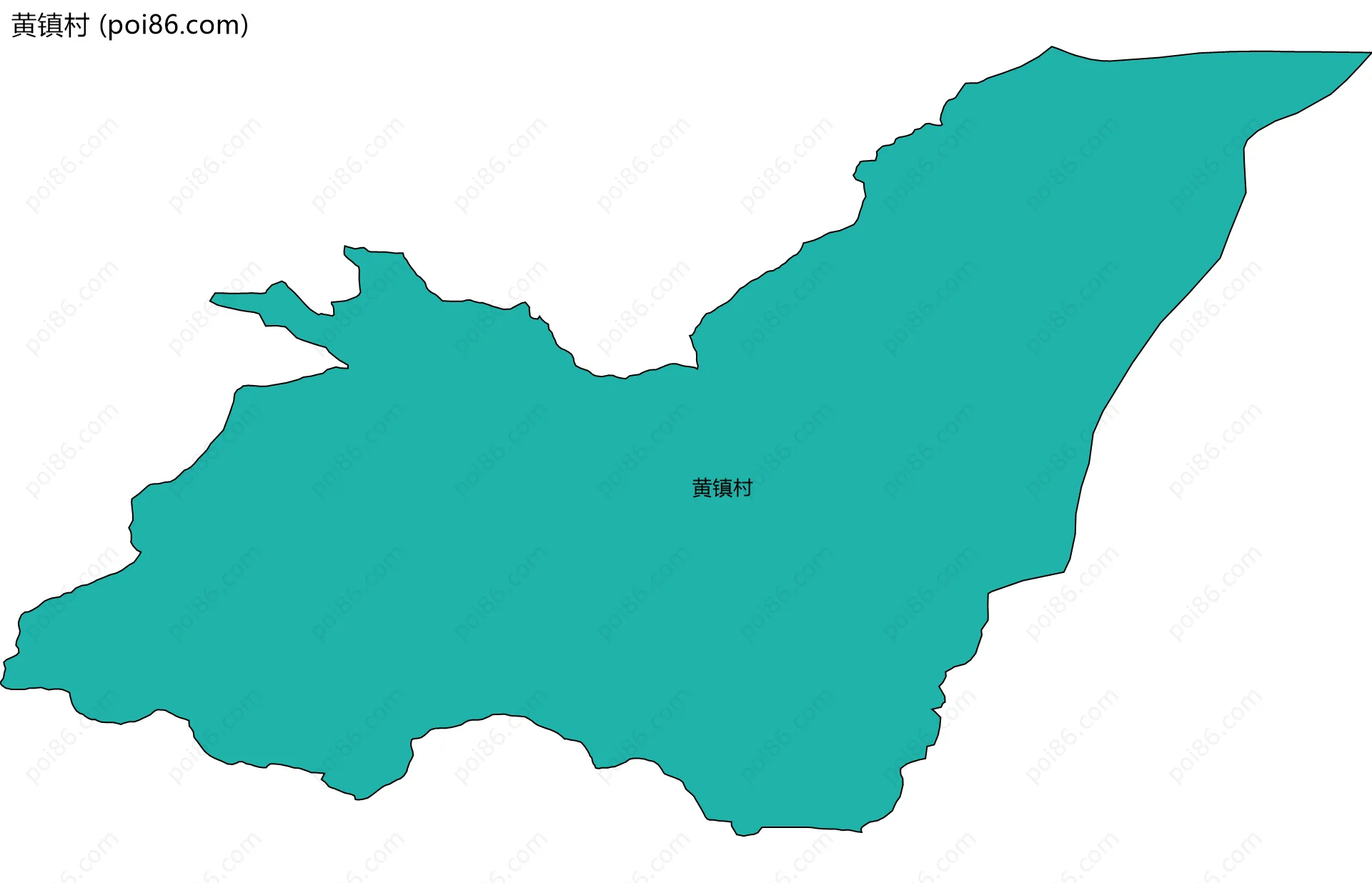 黄镇村边界地图