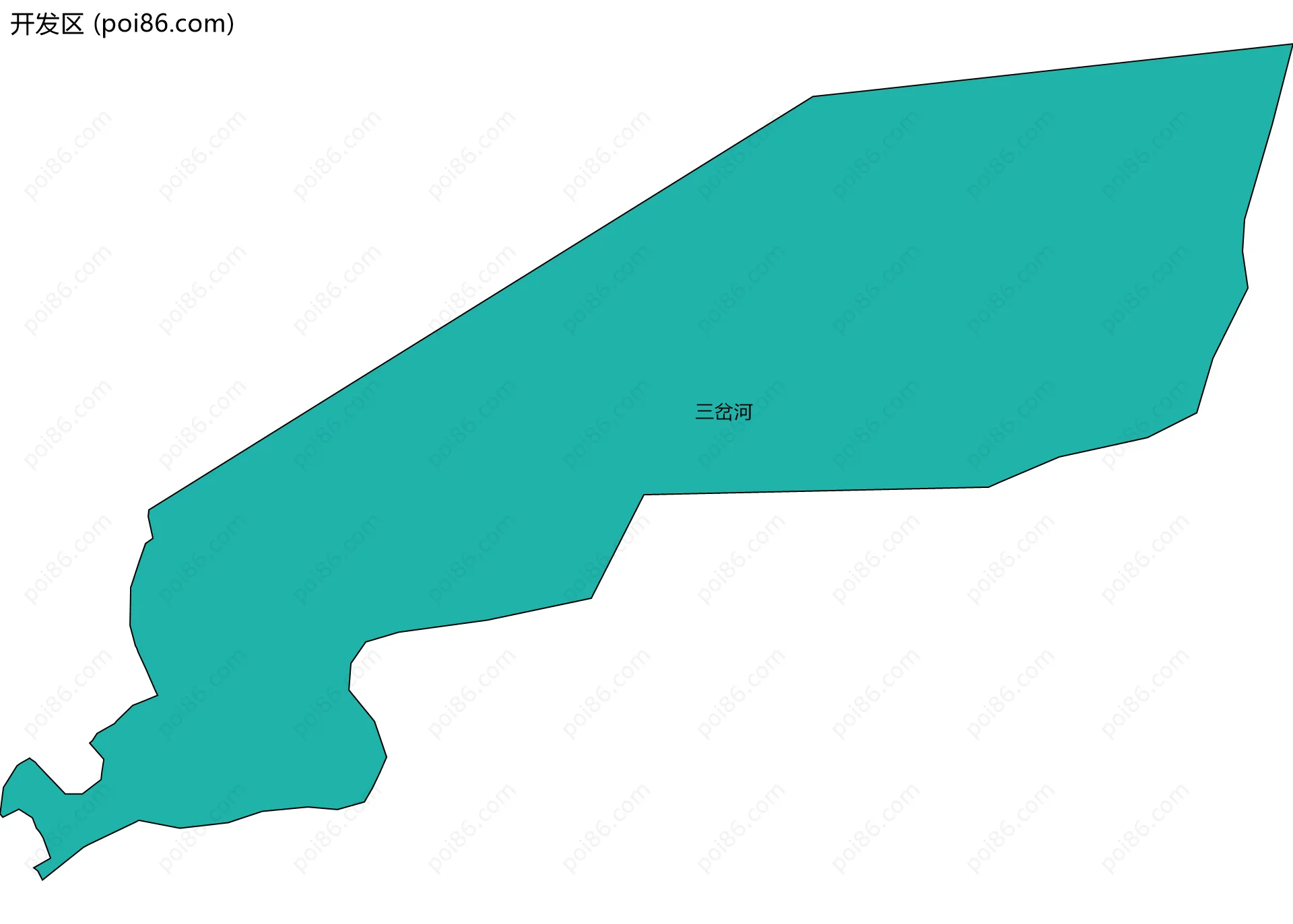 开发区边界地图(五级行政区划)