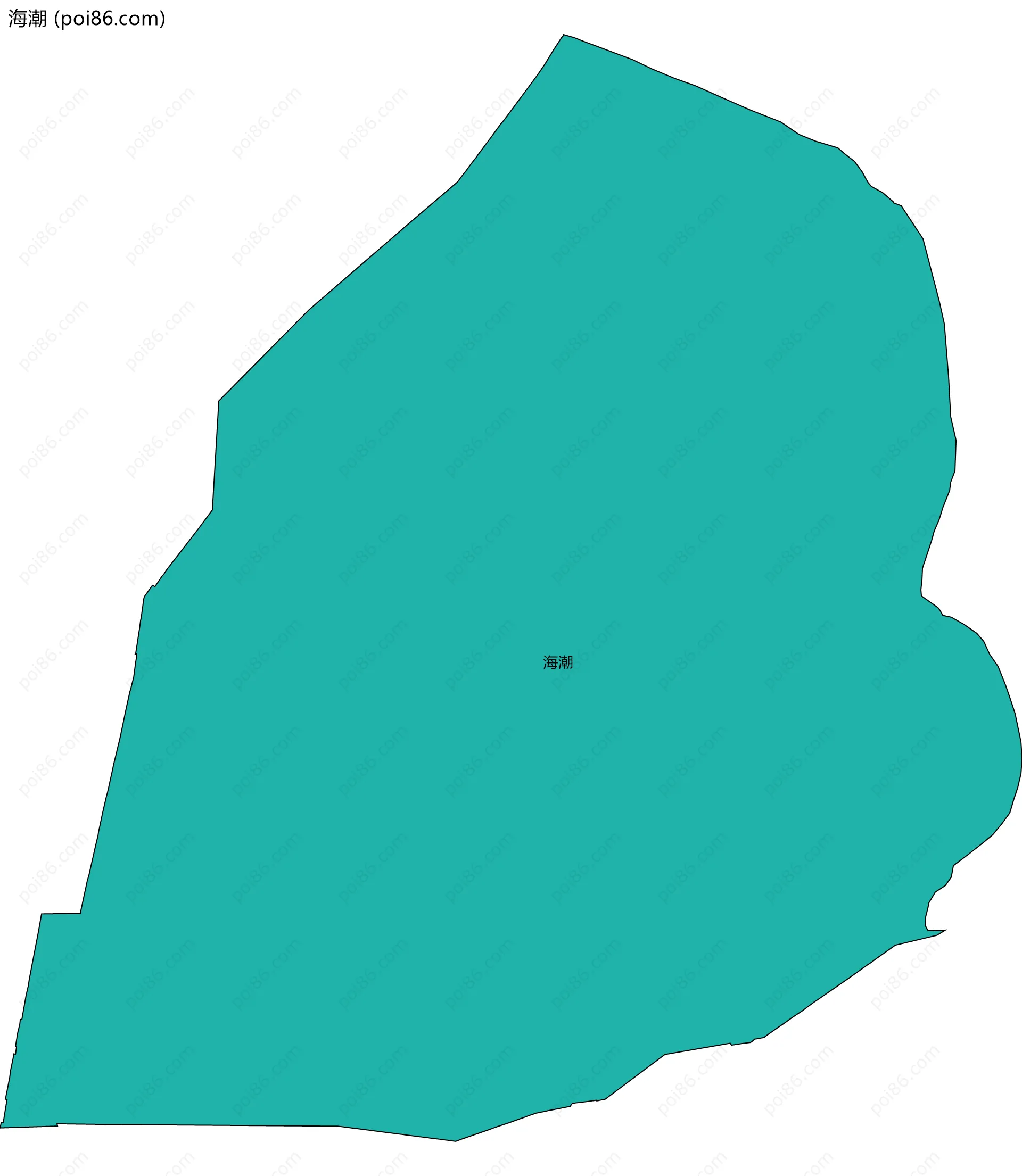 海潮边界地图