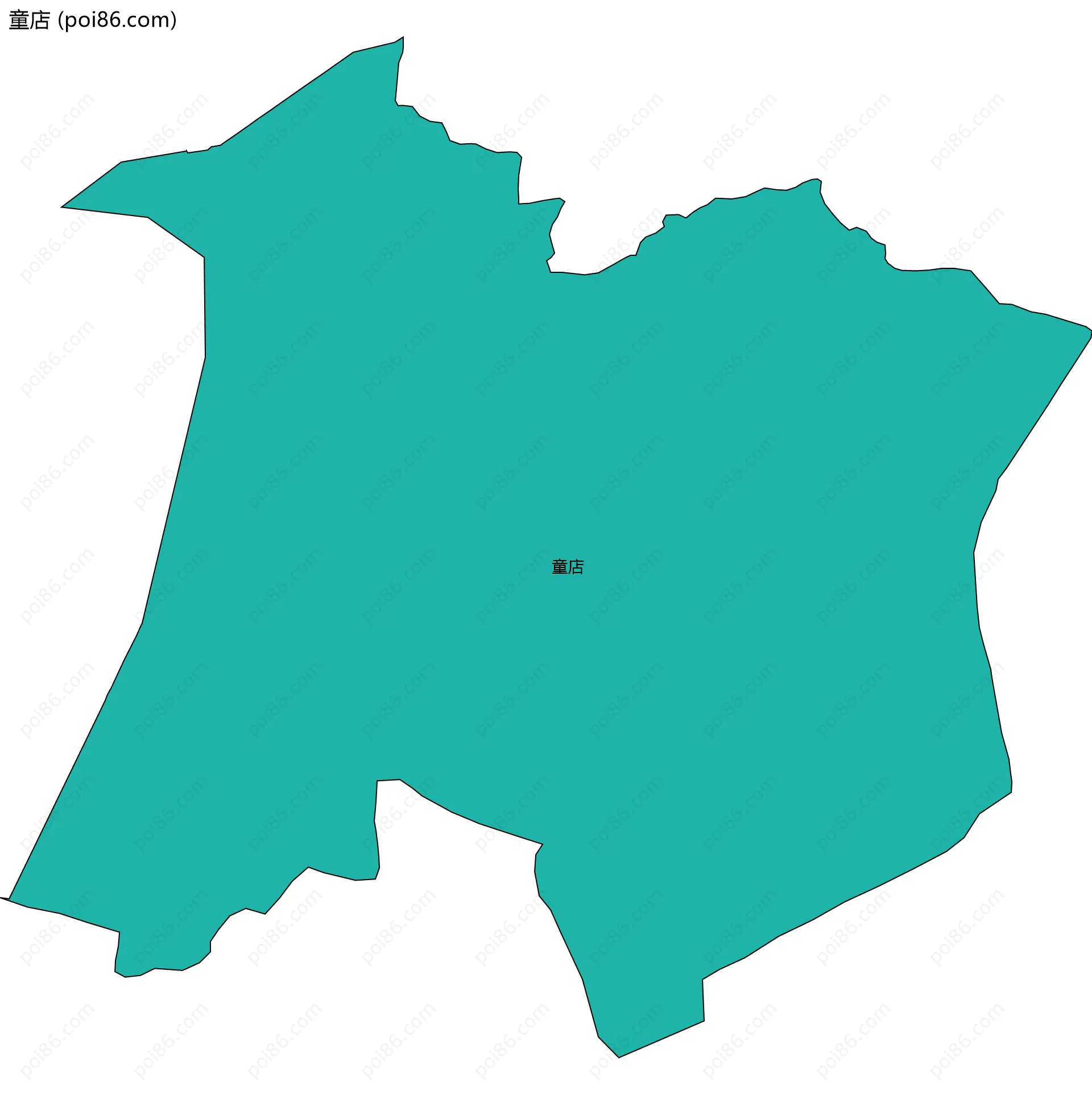 童店边界地图