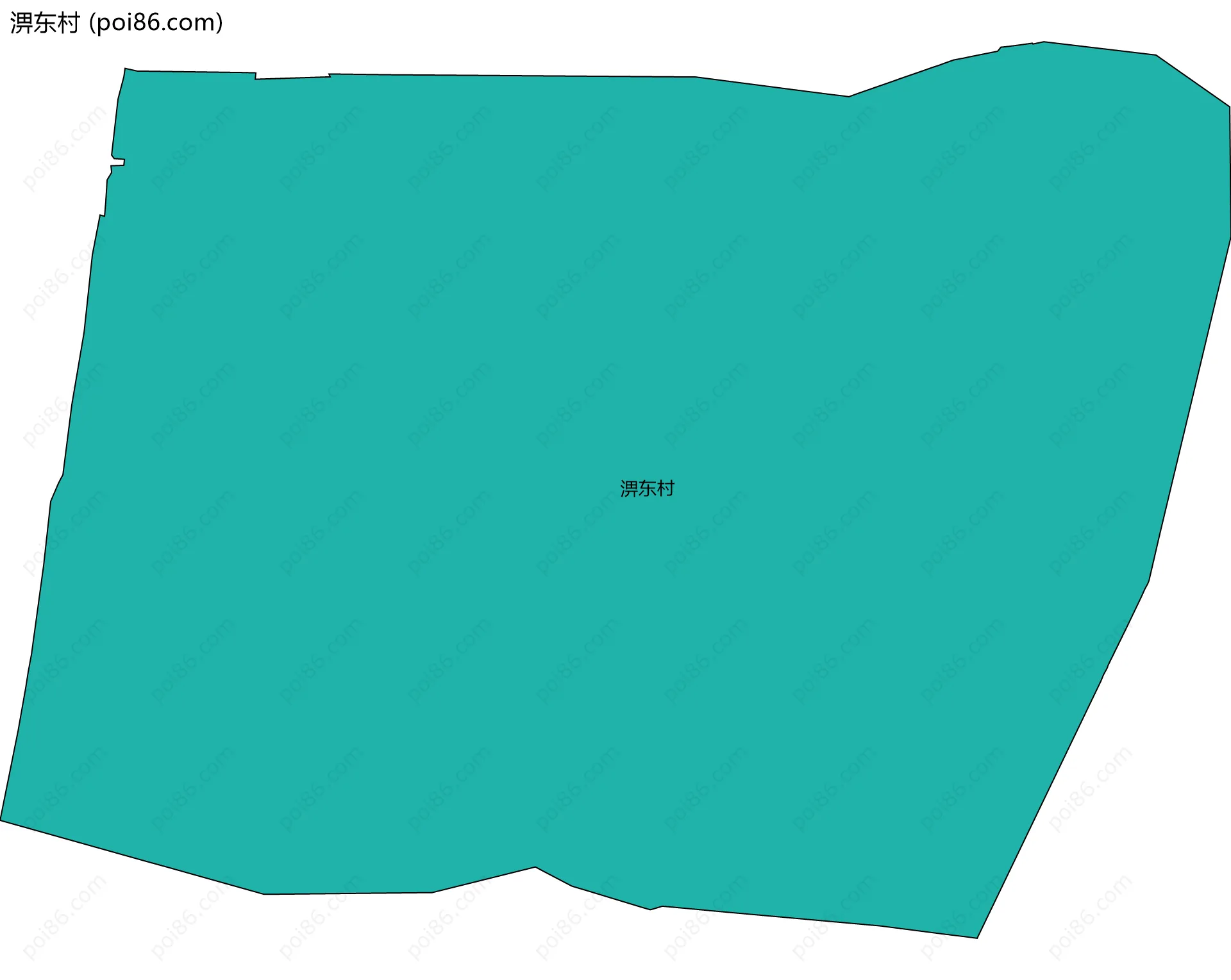淠东村边界地图