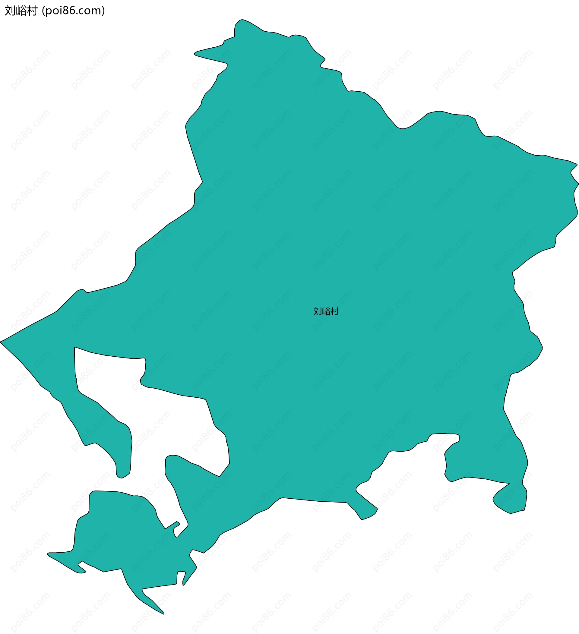 刘峪村边界地图