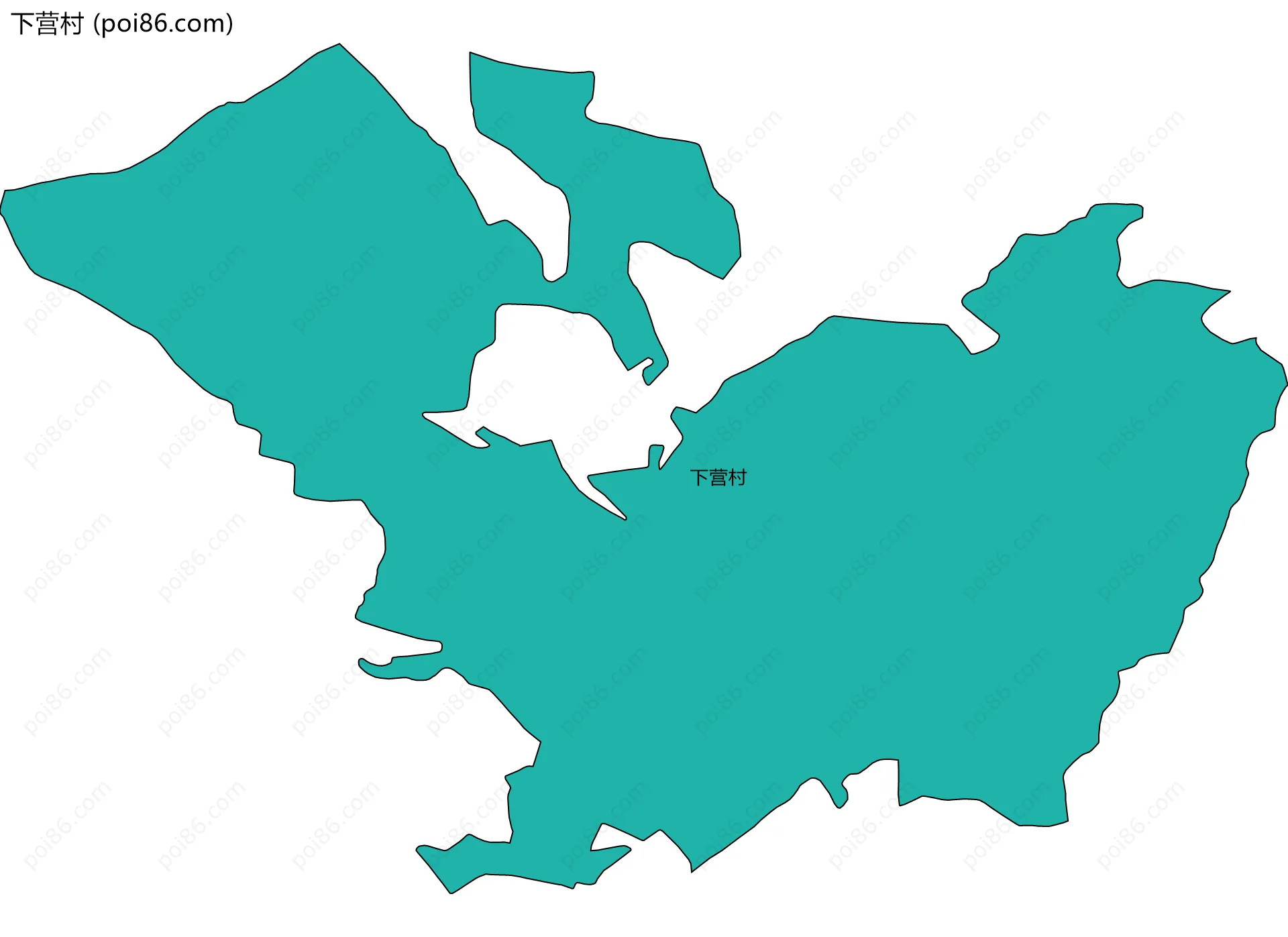 下营村边界地图