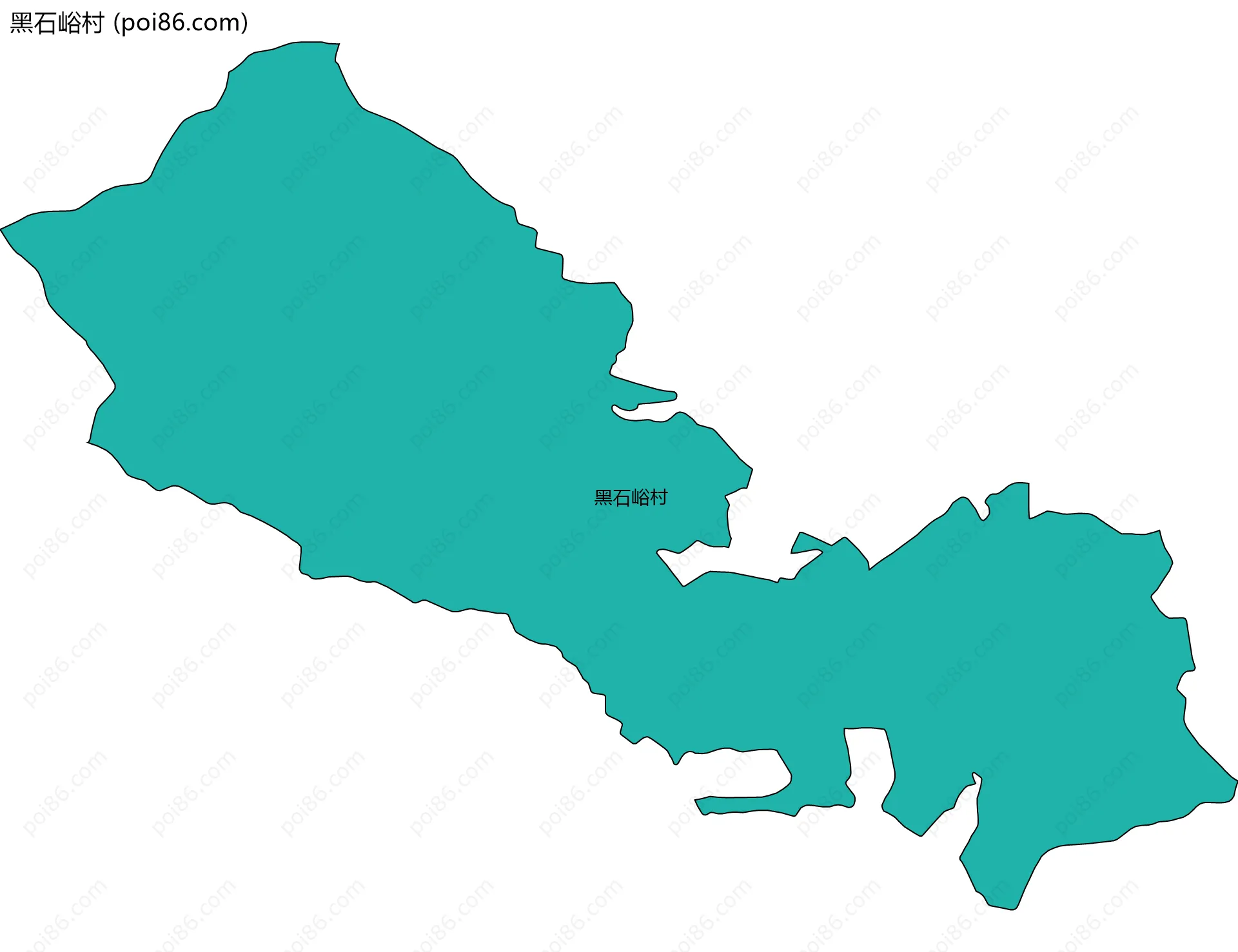 黑石峪村边界地图