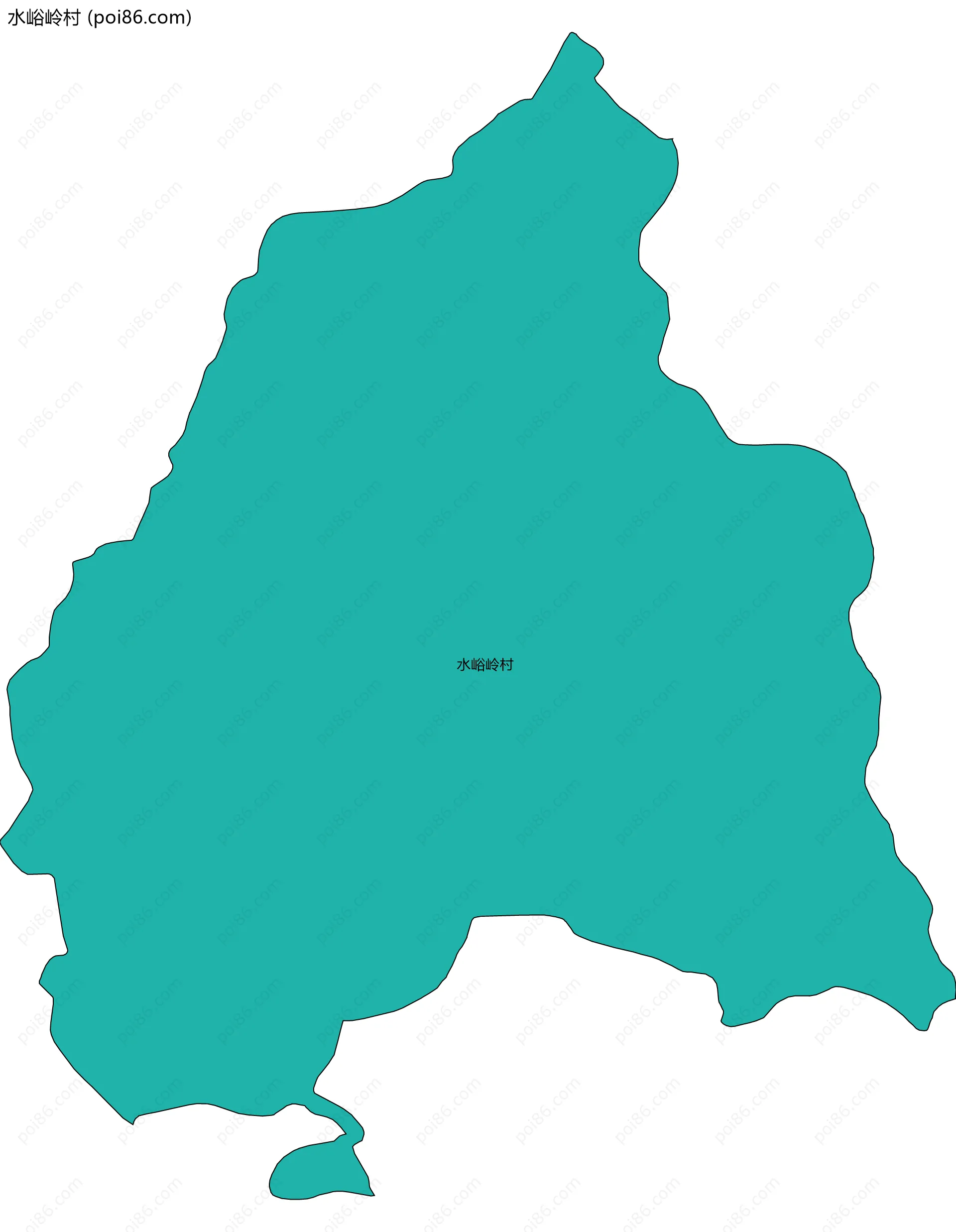 水峪岭村边界地图