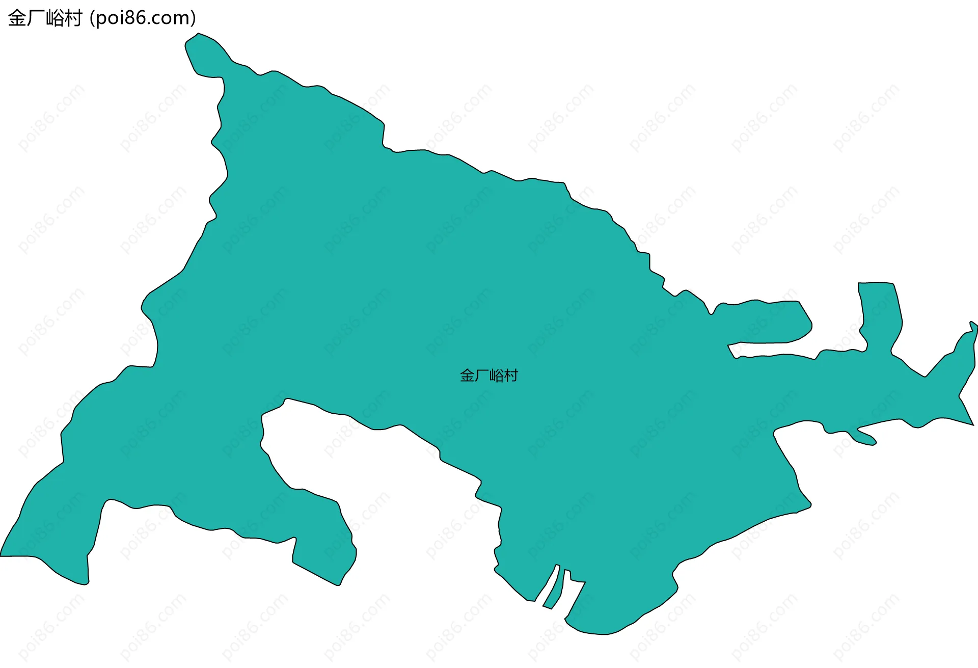 金厂峪村边界地图