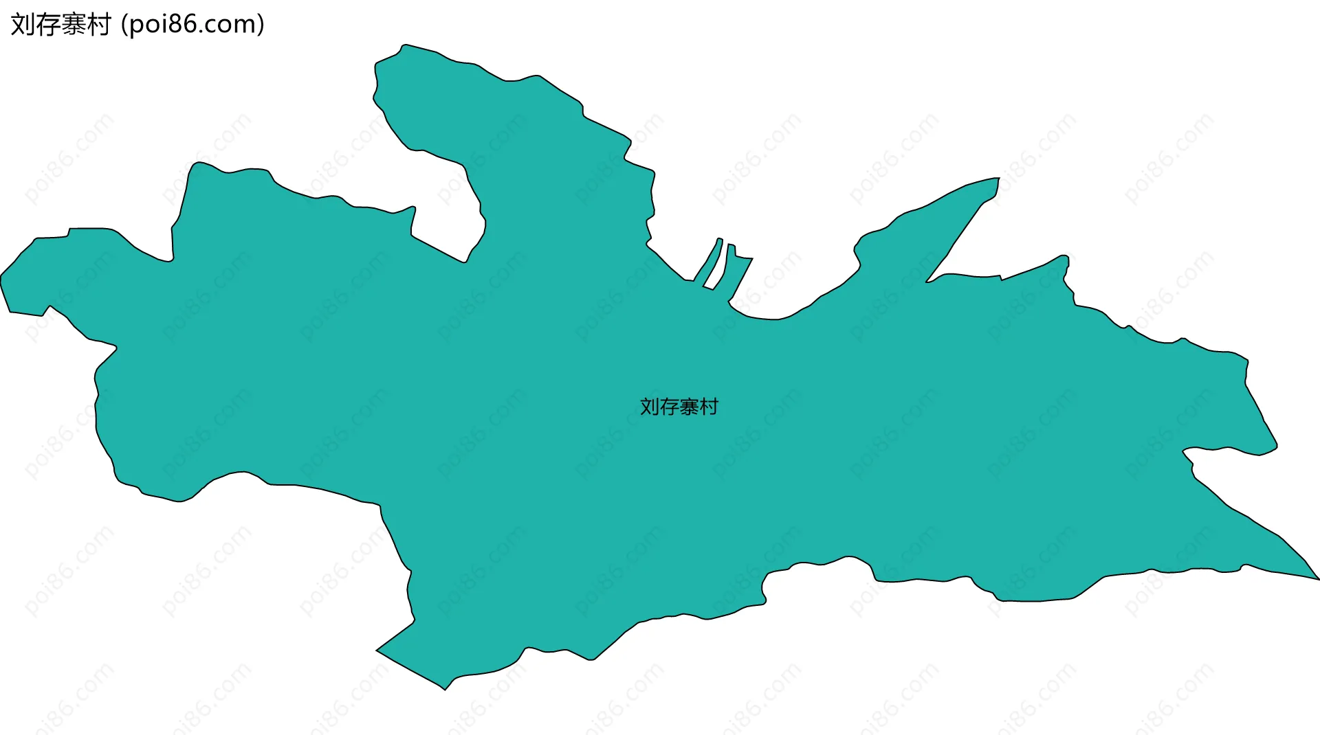 刘存寨村边界地图