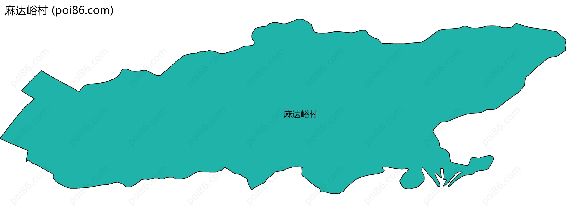 麻达峪村边界地图