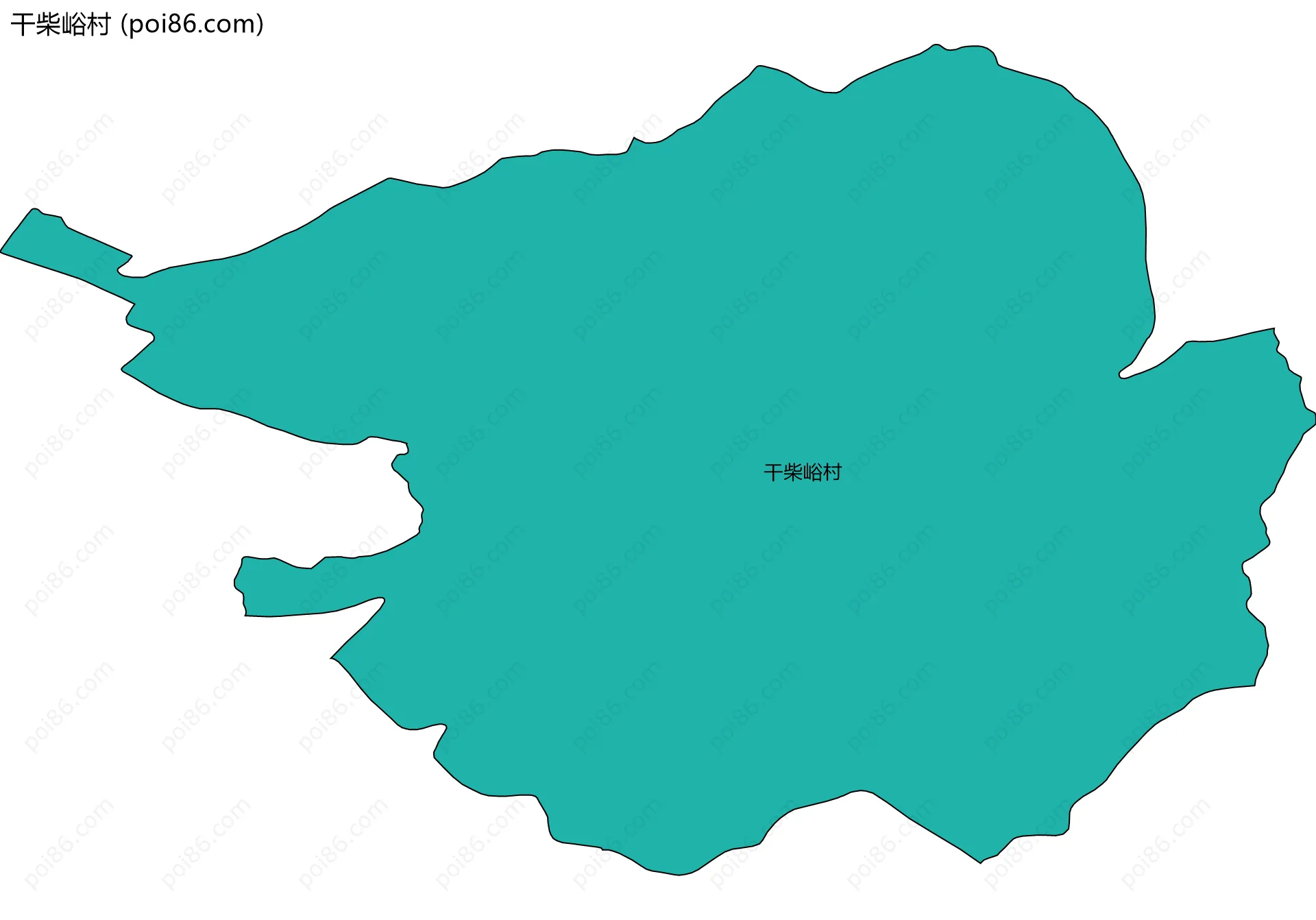 干柴峪村边界地图
