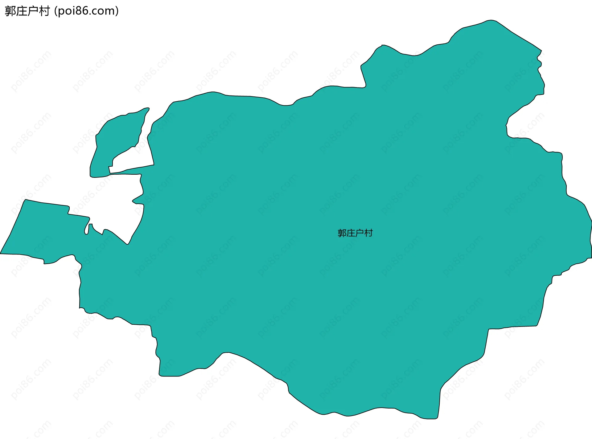 郭庄户村边界地图