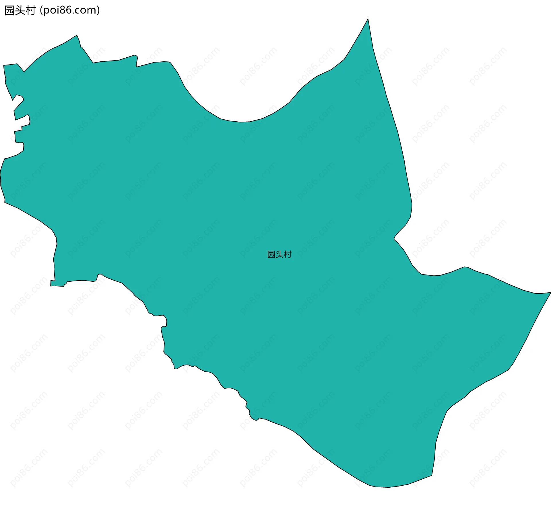 园头村边界地图