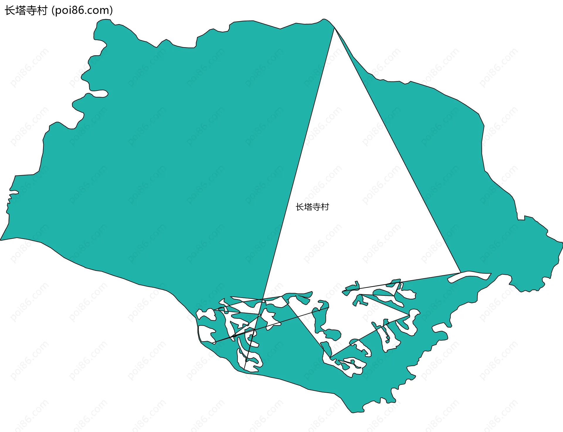 长塔寺村边界地图