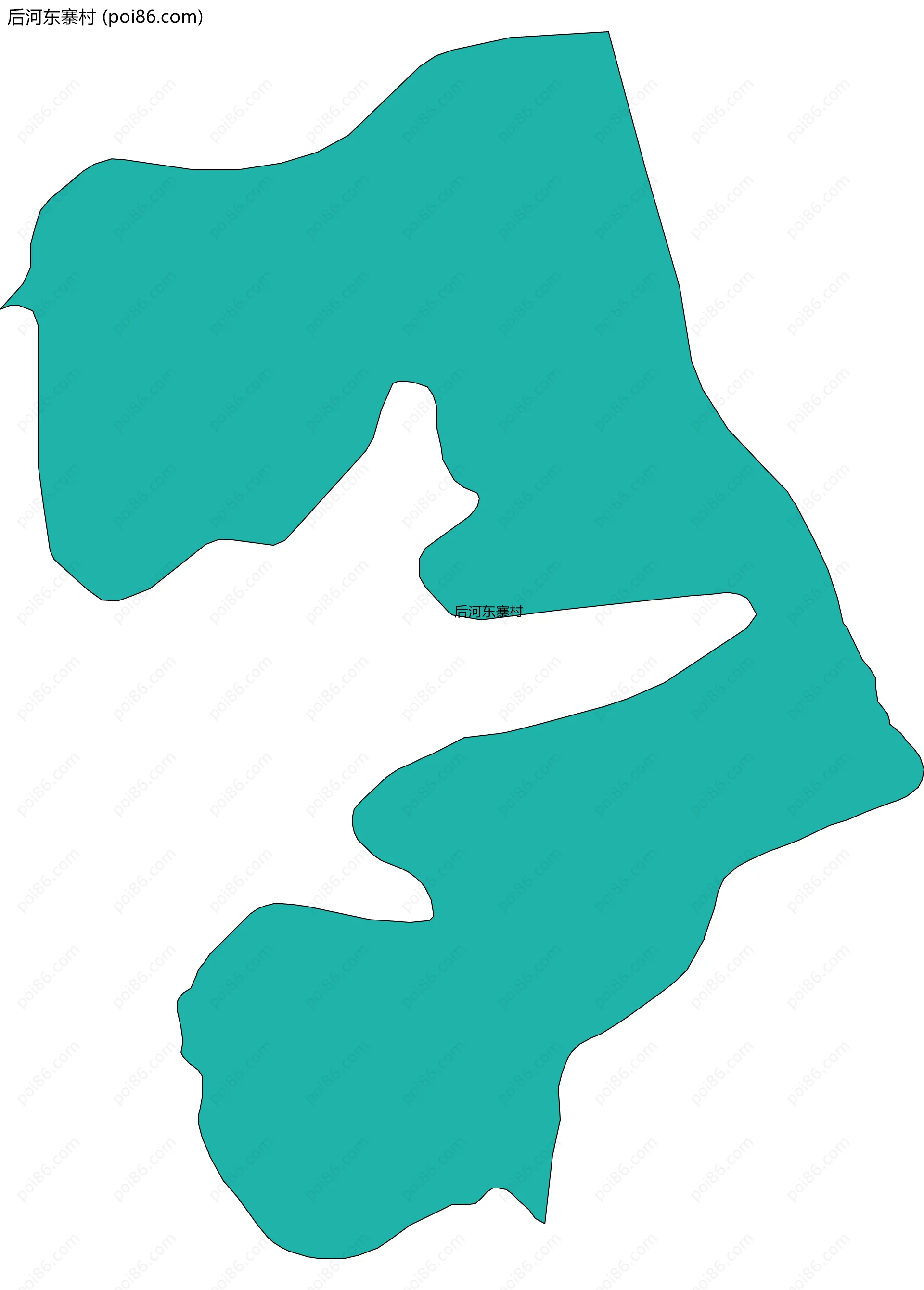 后河东寨村边界地图