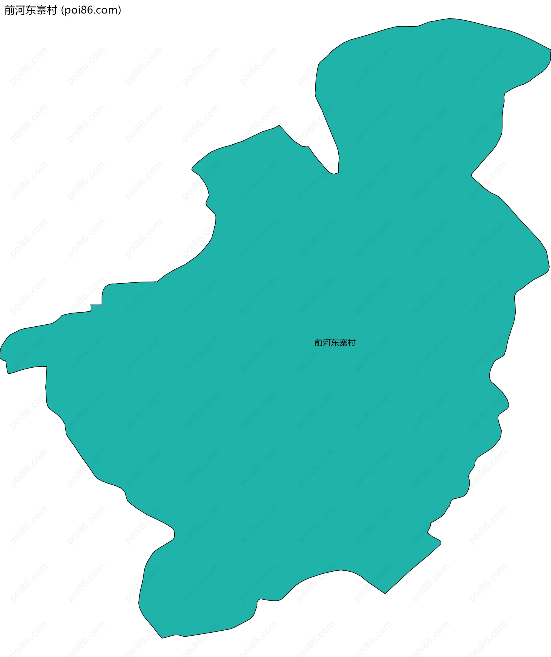 前河东寨村边界地图