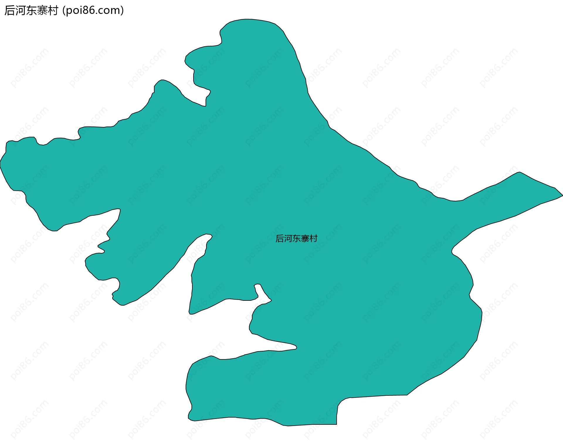 后河东寨村边界地图