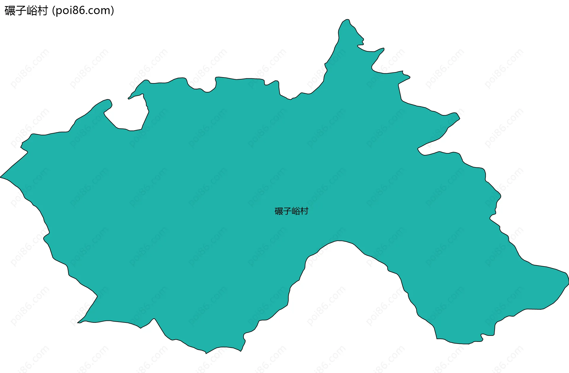 碾子峪村边界地图