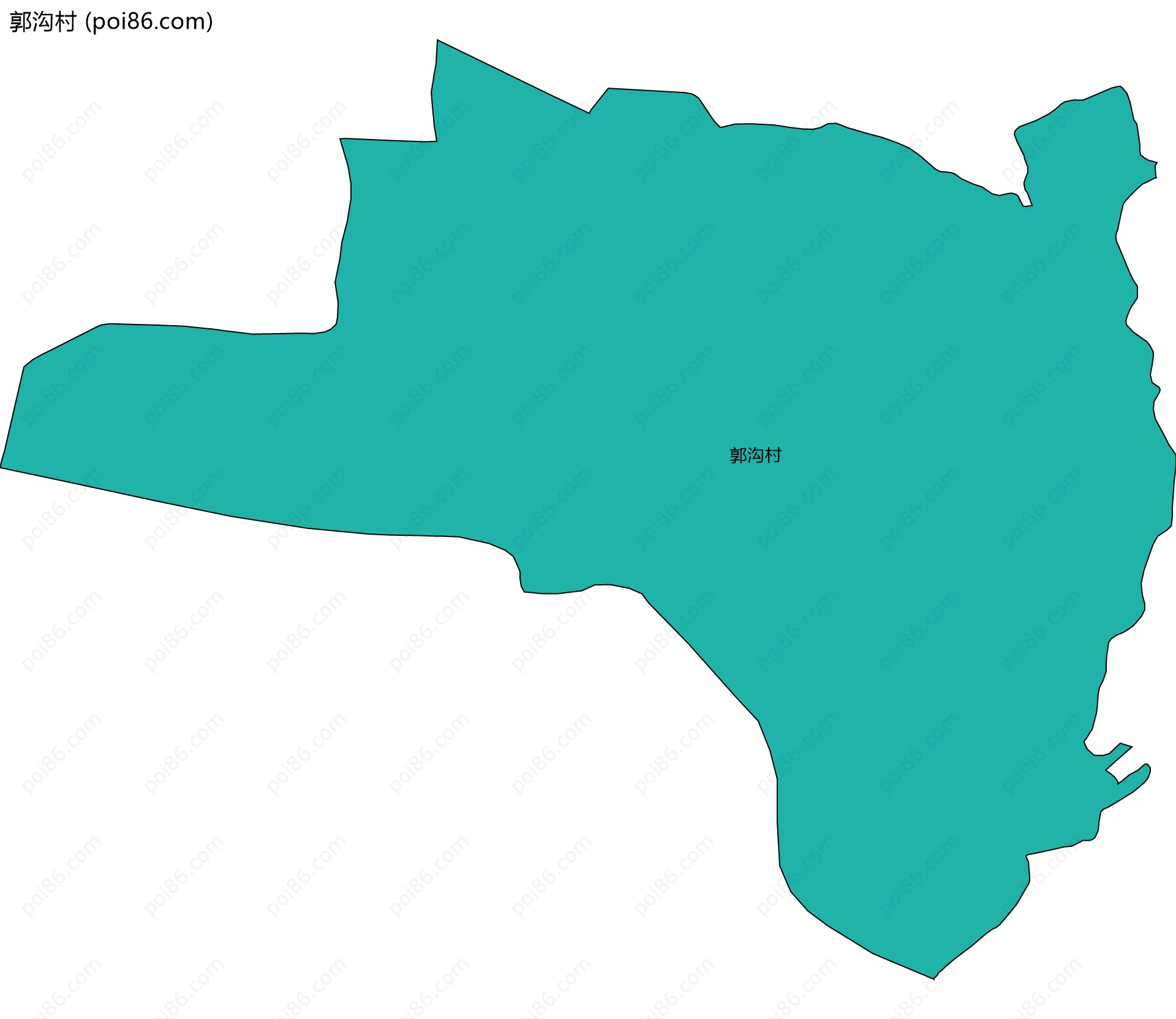 郭沟村边界地图