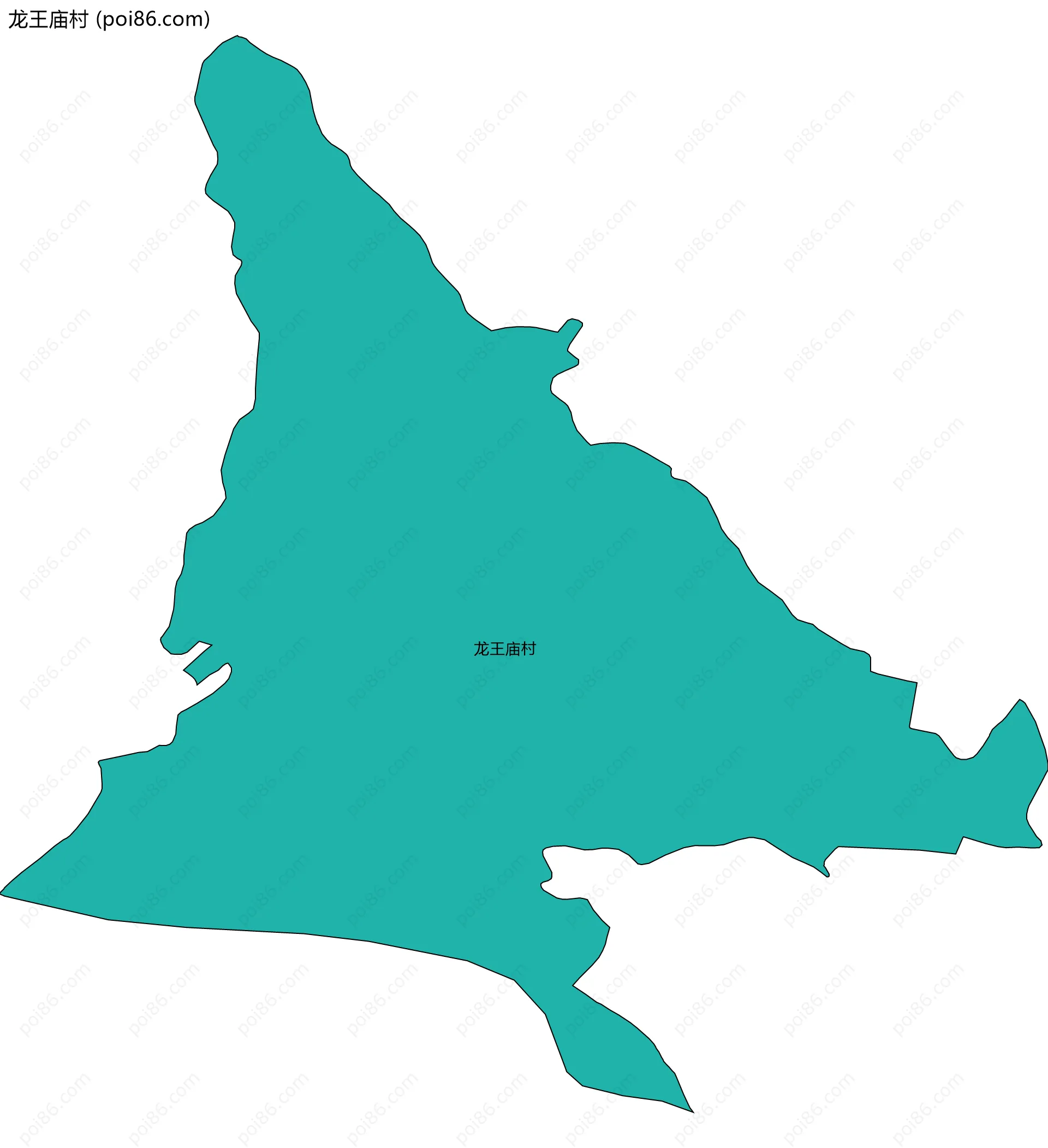 龙王庙村边界地图