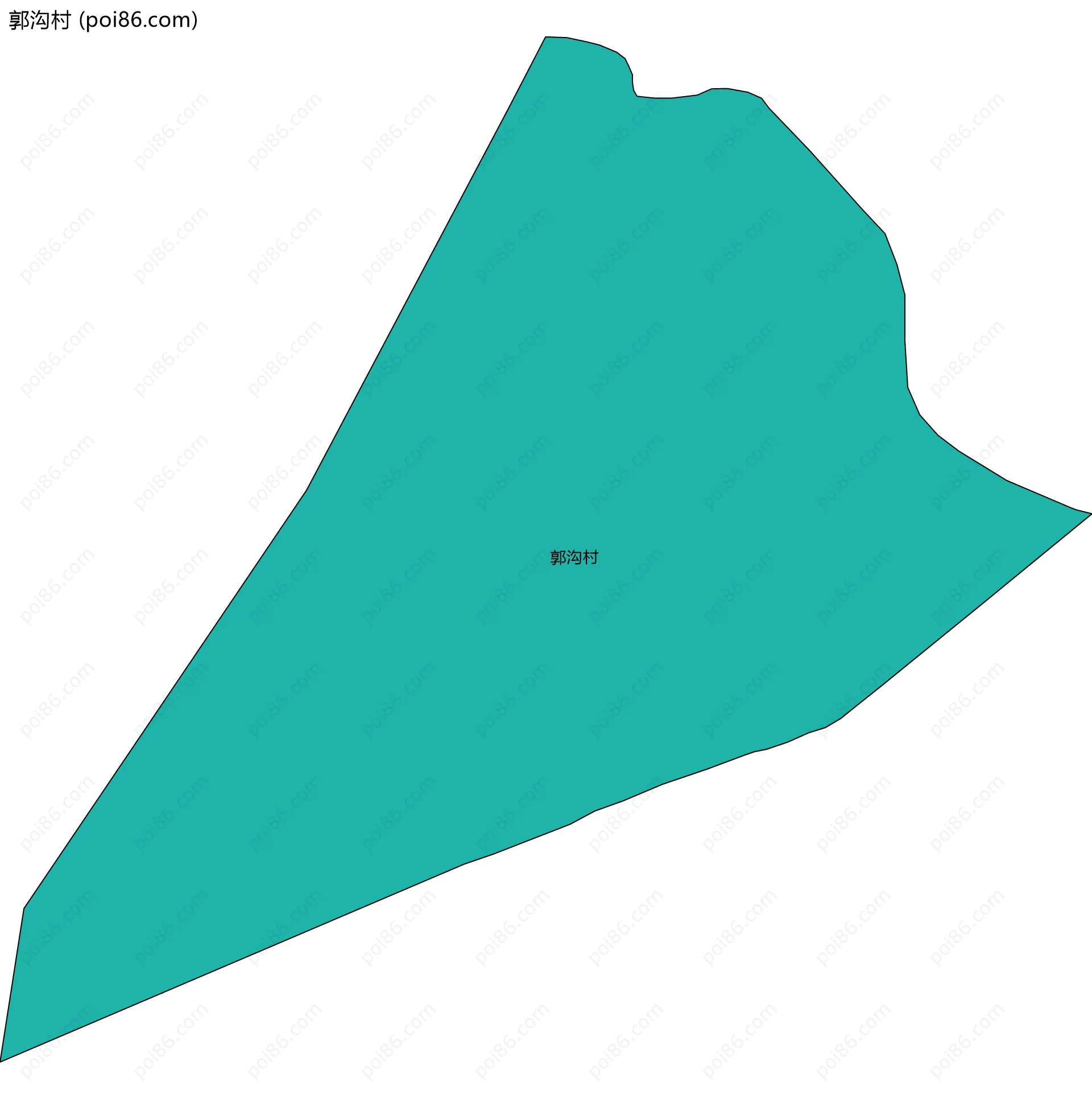 郭沟村边界地图