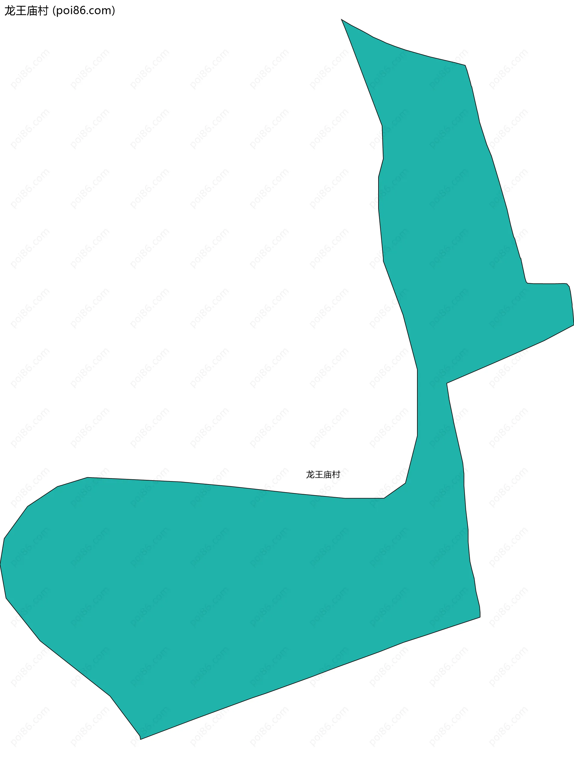 龙王庙村边界地图