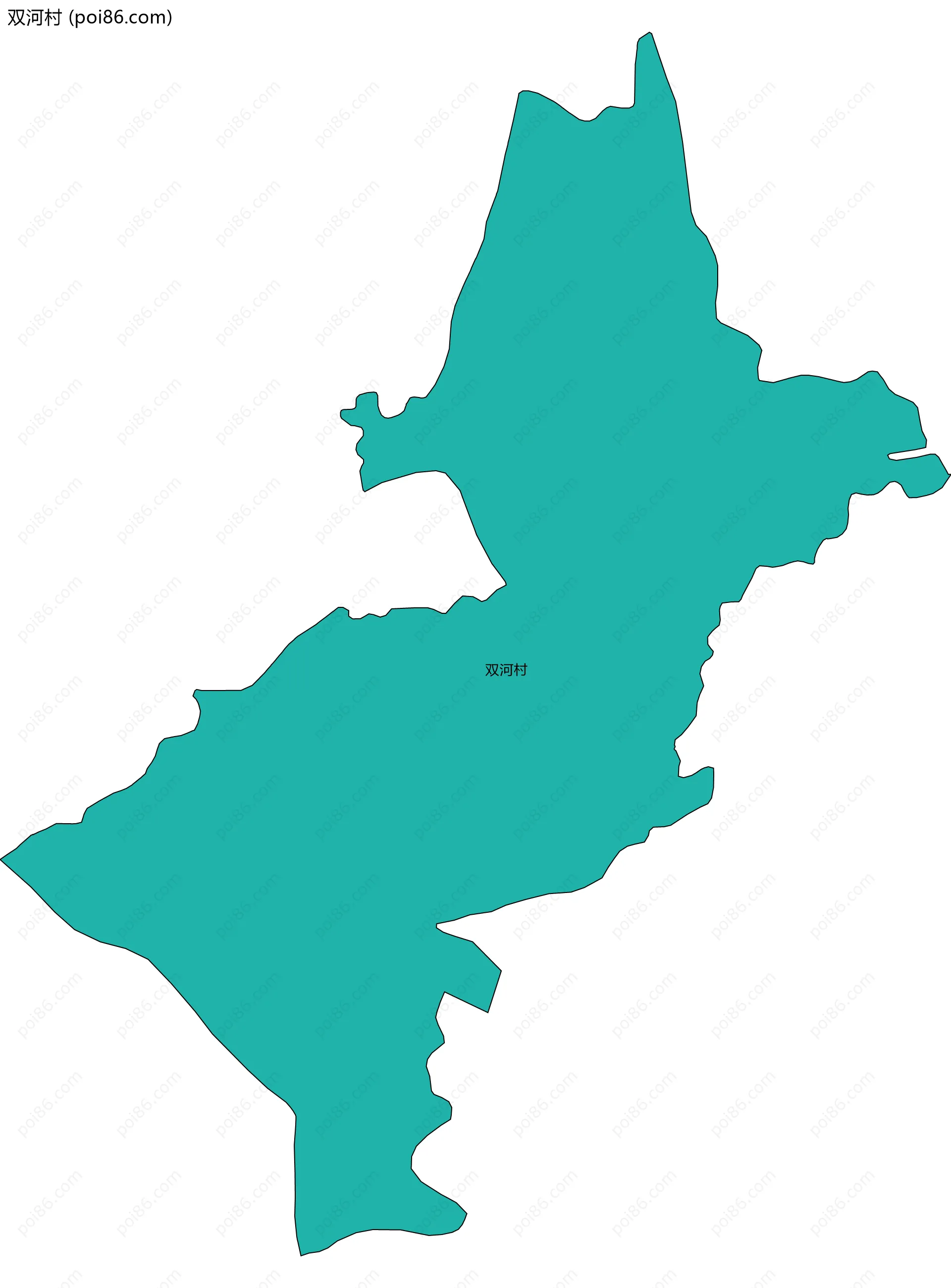 双河村边界地图