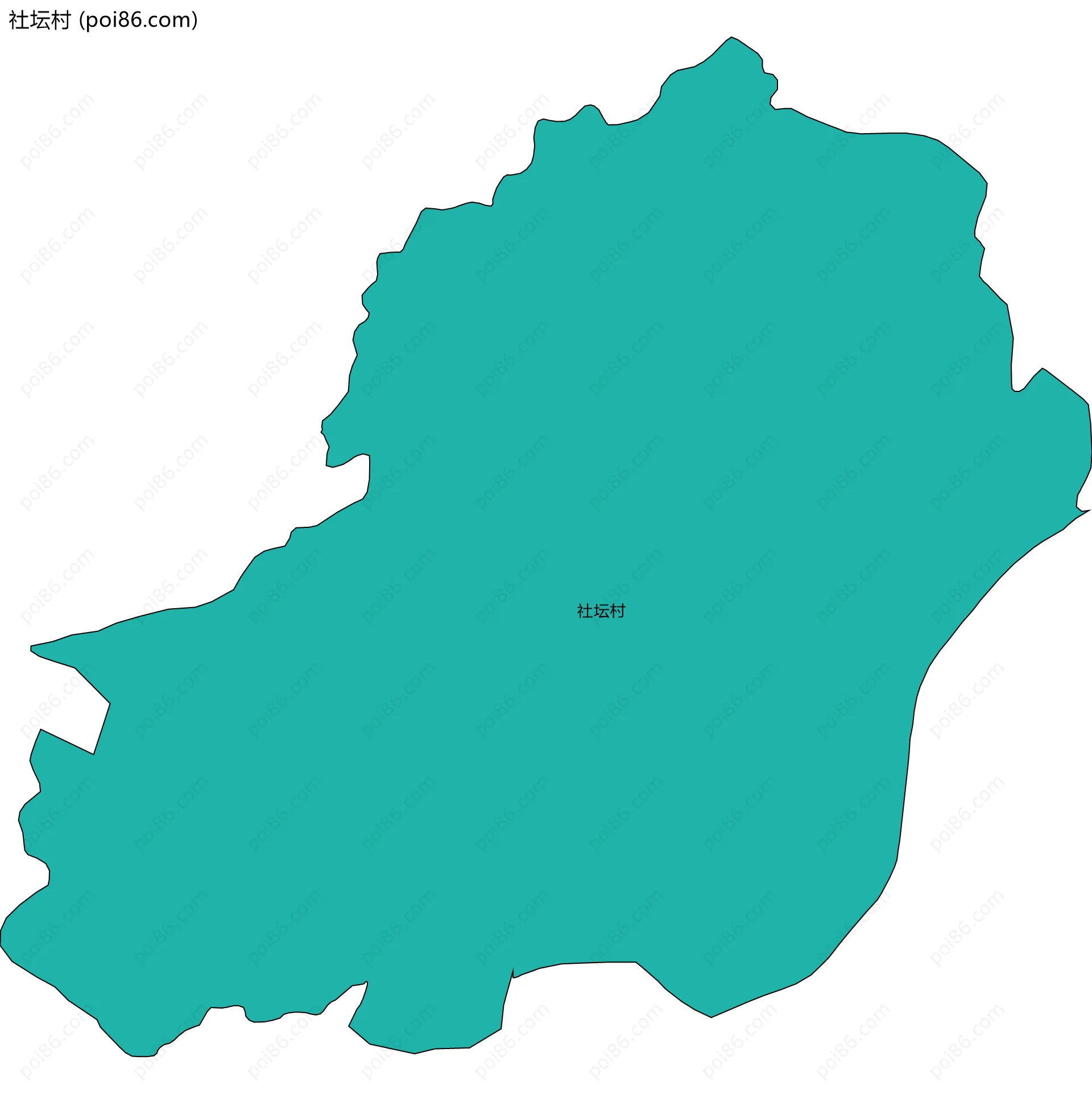 社坛村边界地图