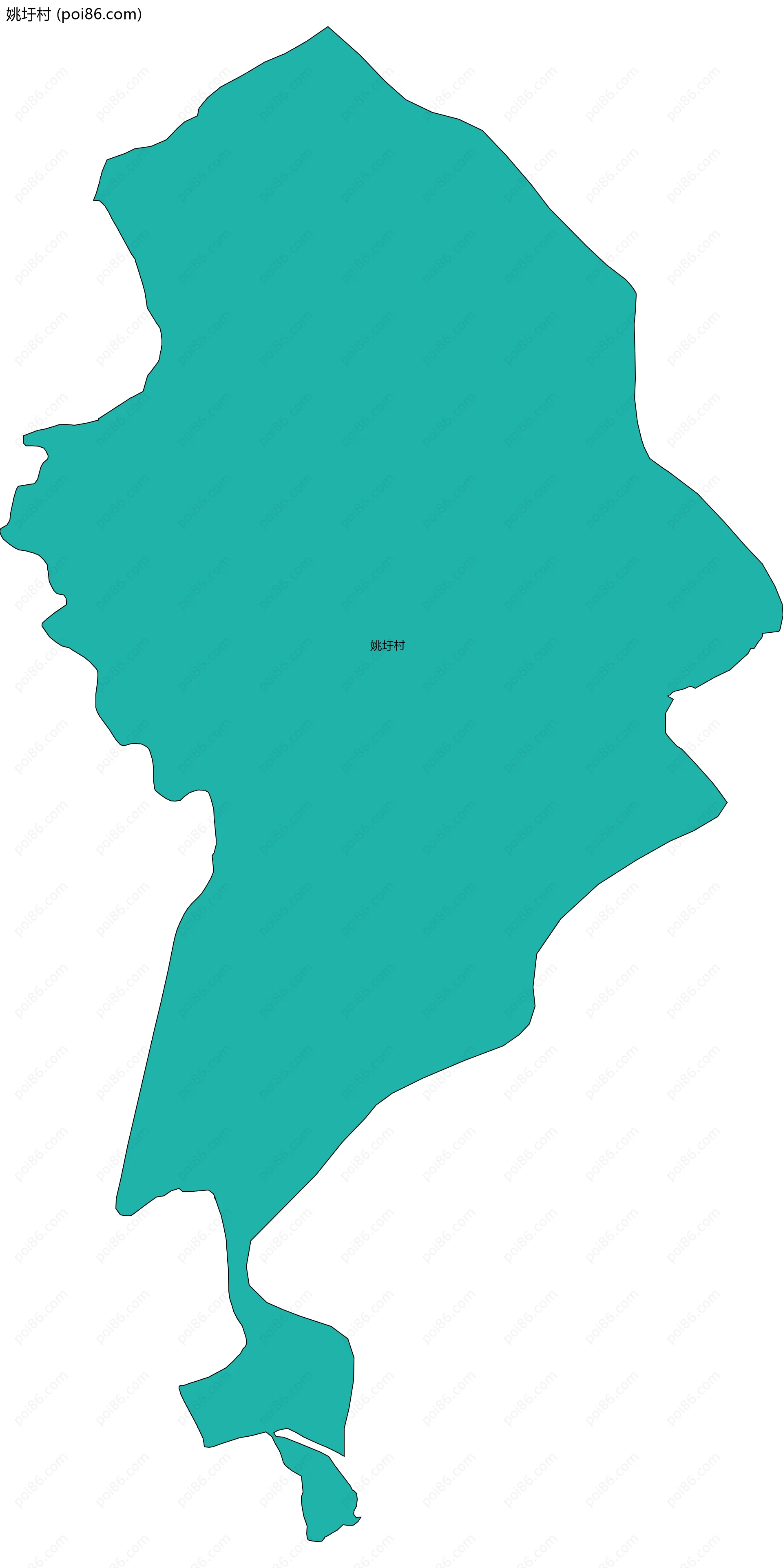 姚圩村边界地图