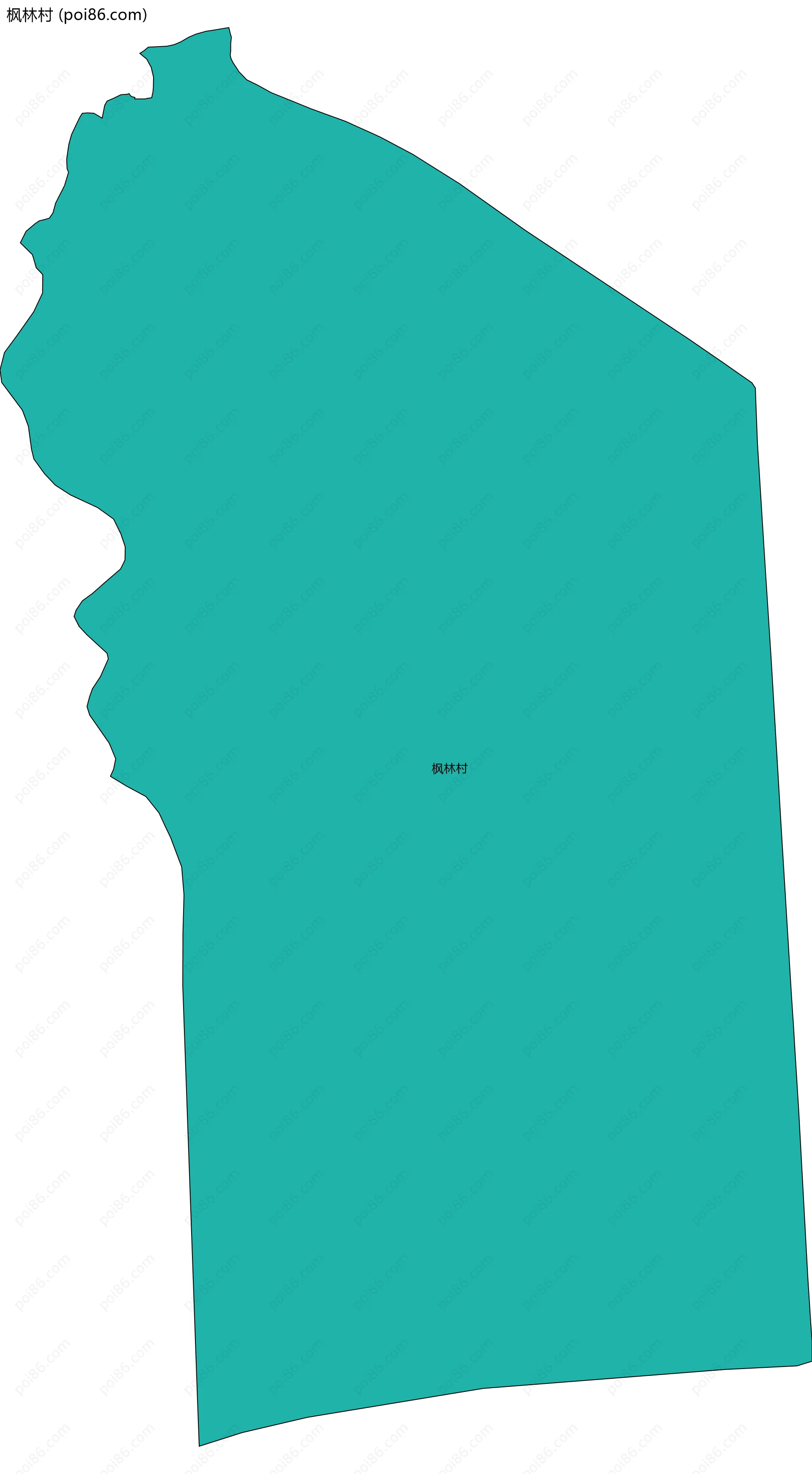 枫林村边界地图