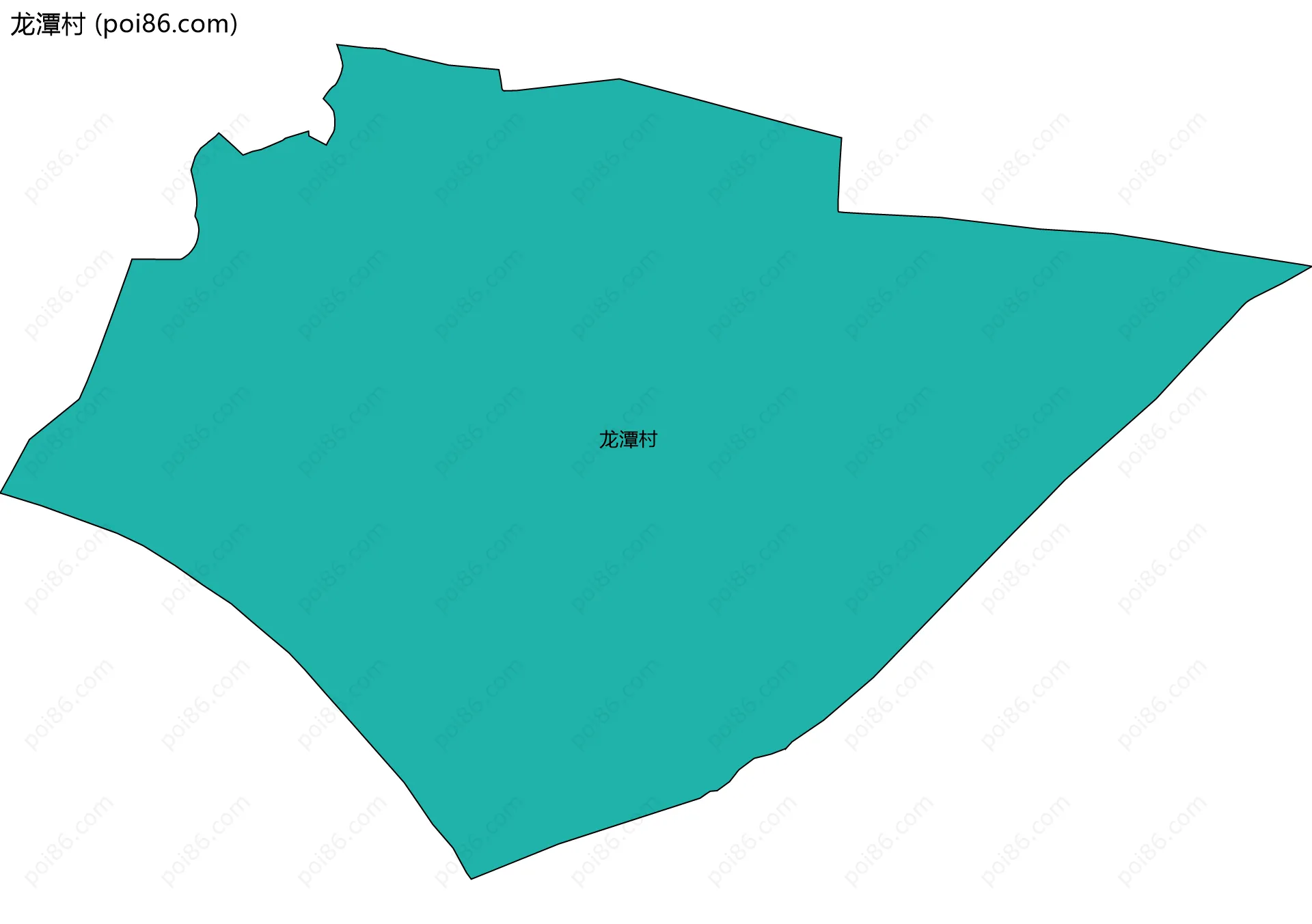 龙潭村边界地图