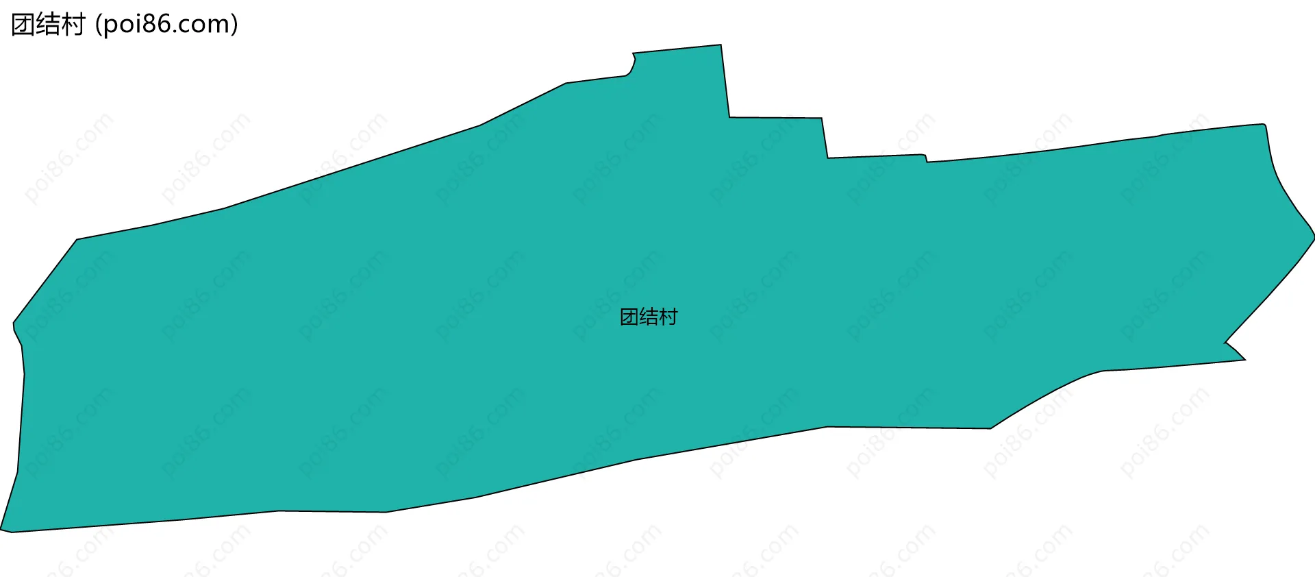 团结村边界地图
