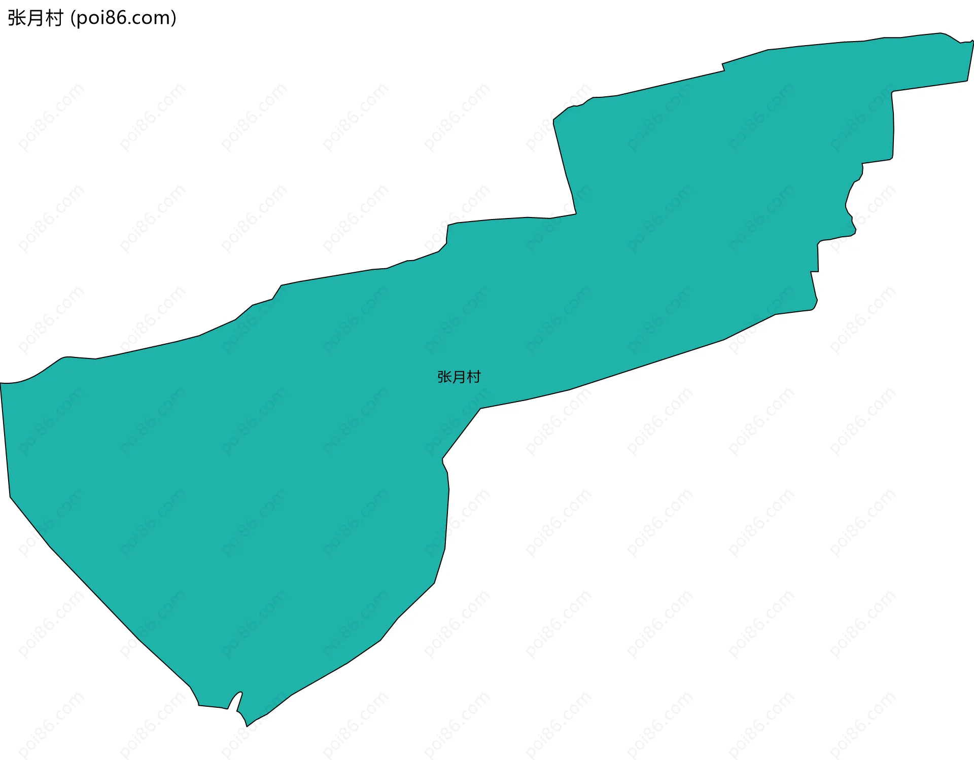张月村边界地图