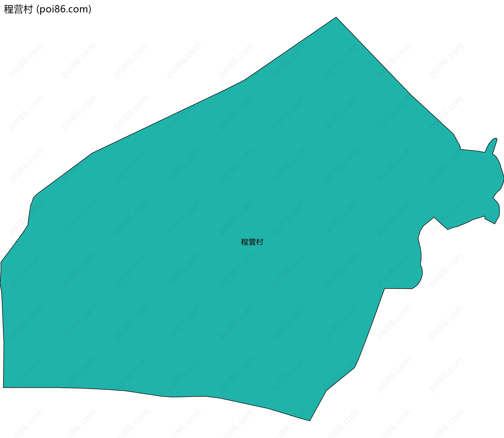程营村边界地图