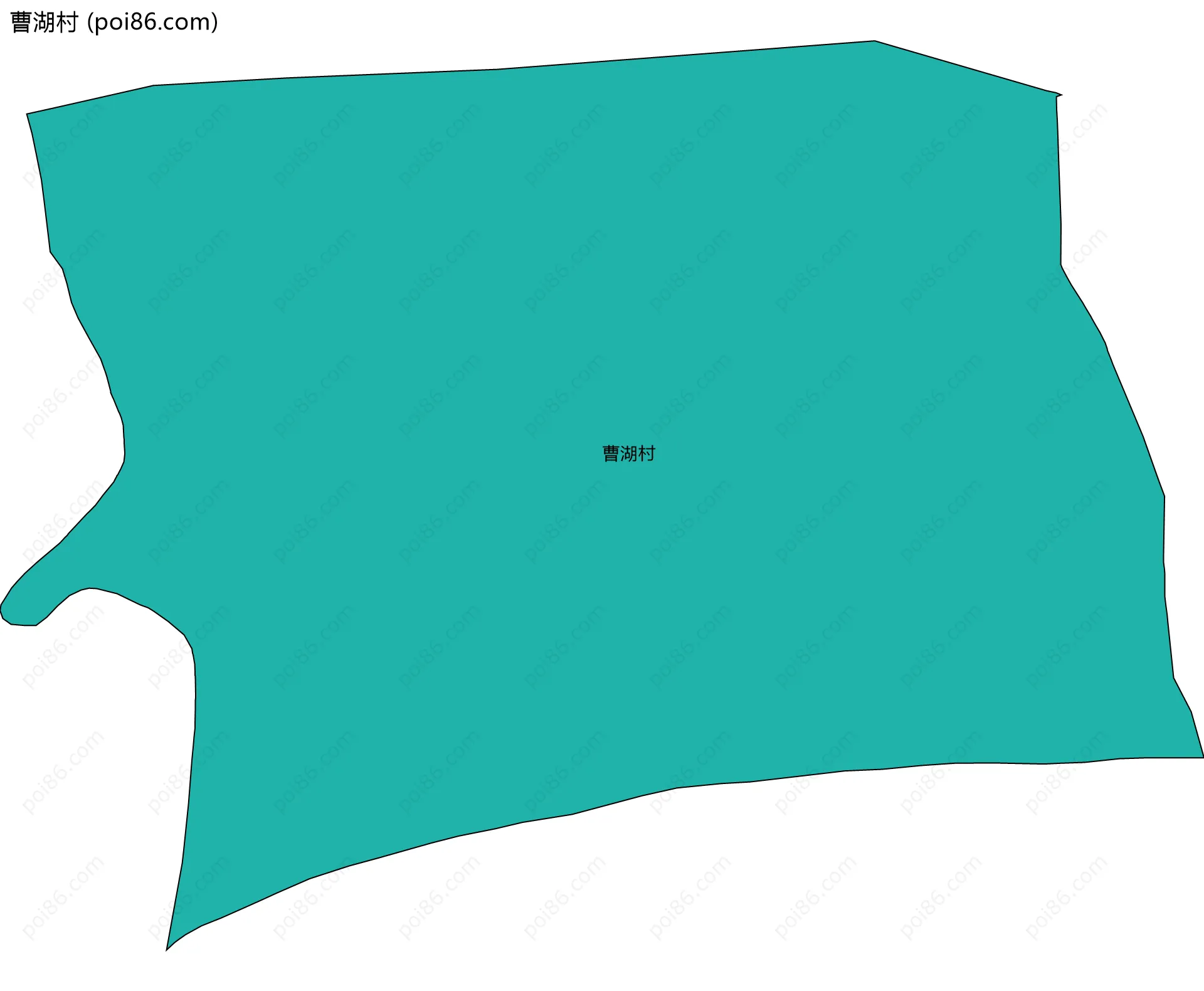 曹湖村边界地图