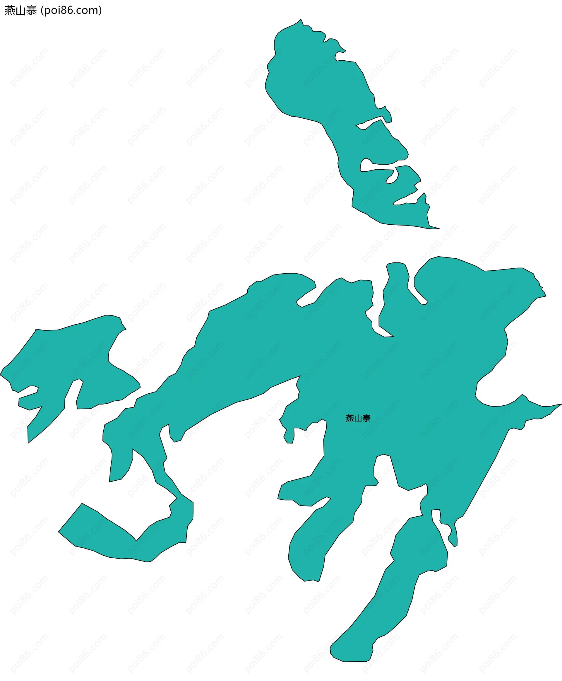 燕山寨边界地图