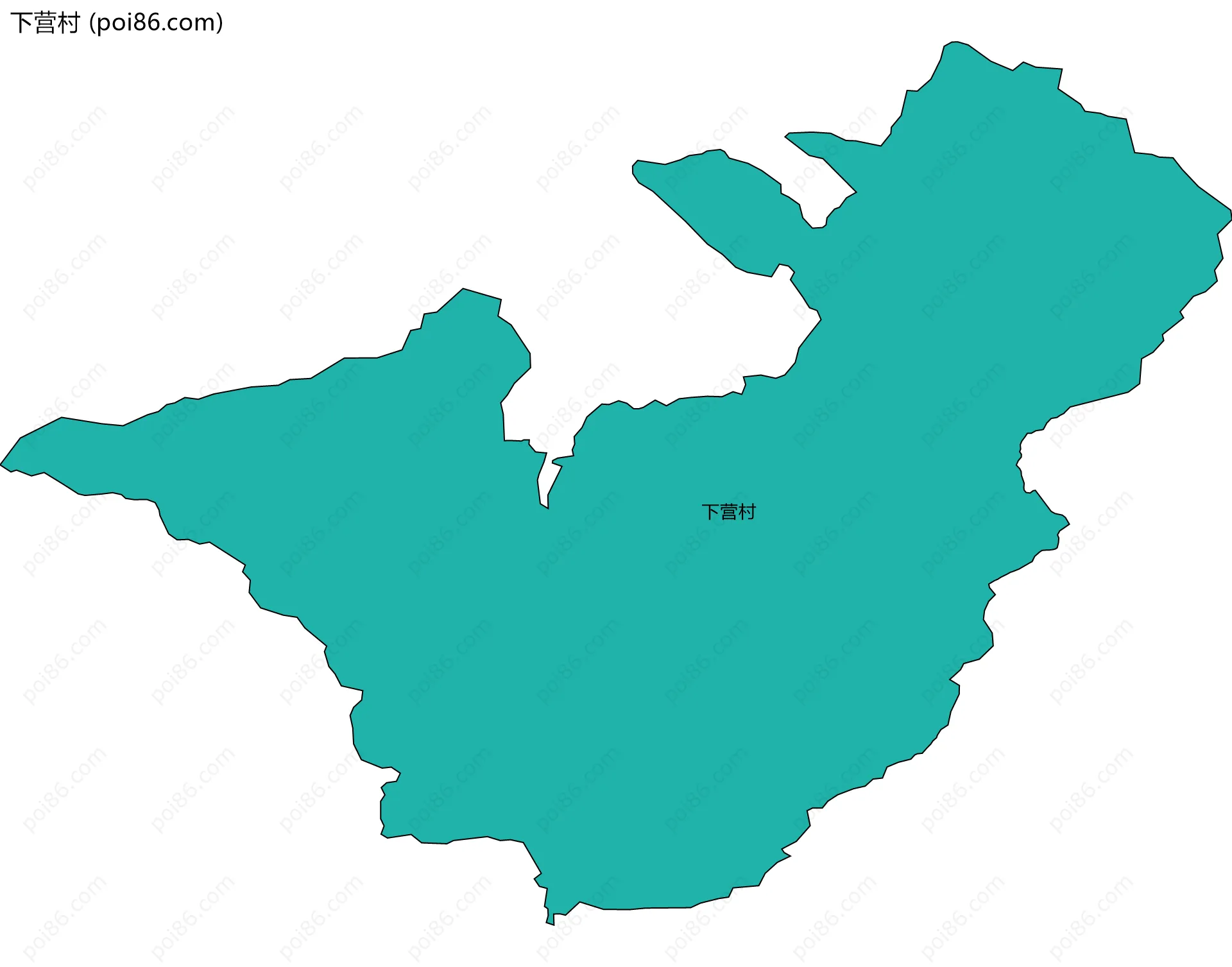 下营村边界地图