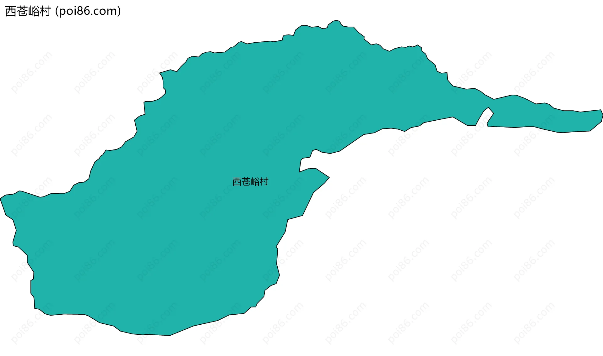 西苍峪村边界地图