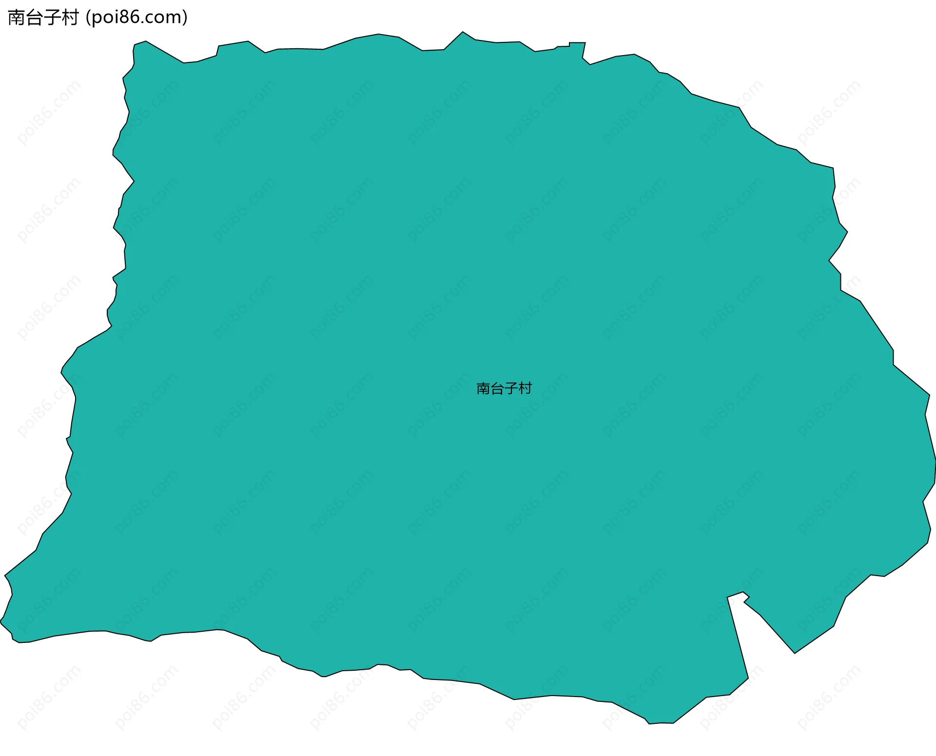 南台子村边界地图