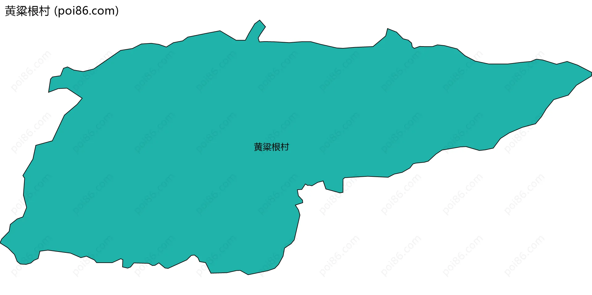 黄粱根村边界地图