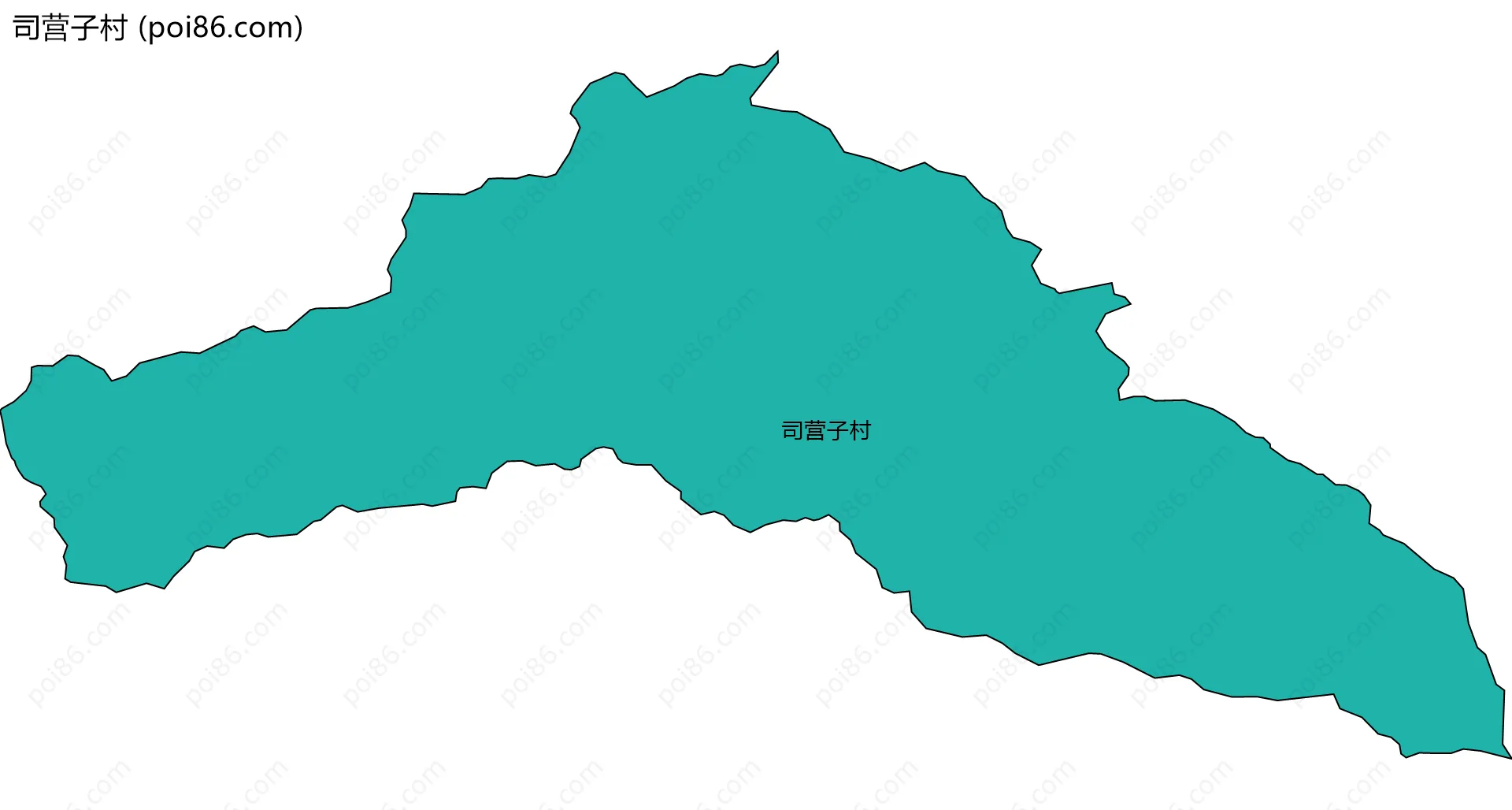 司营子村边界地图