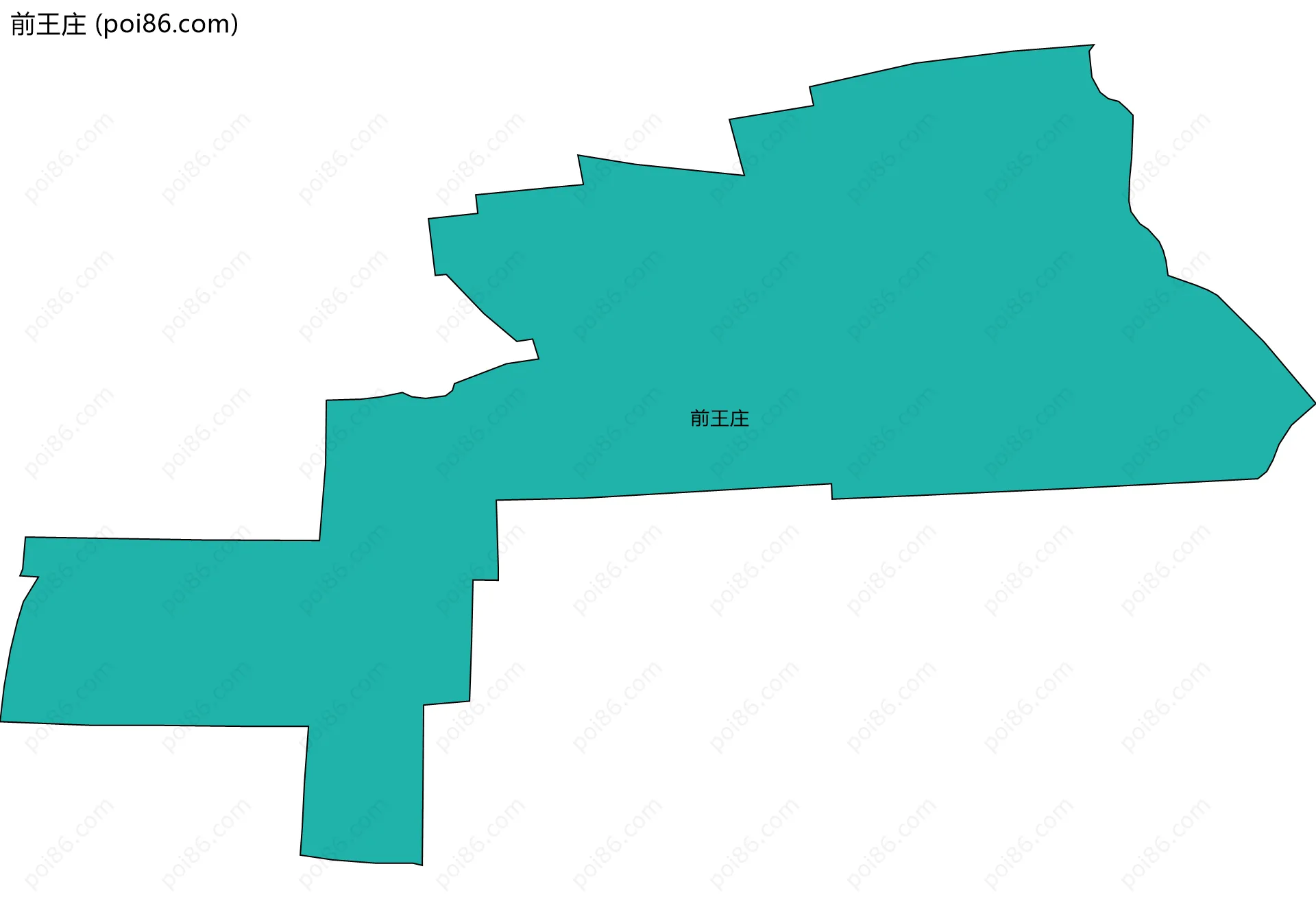 前王庄边界地图