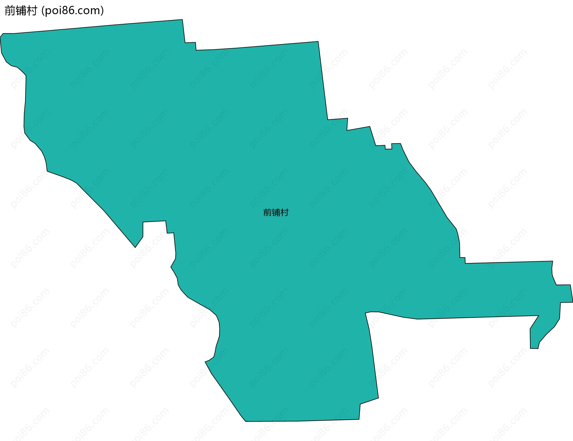 前铺村边界地图