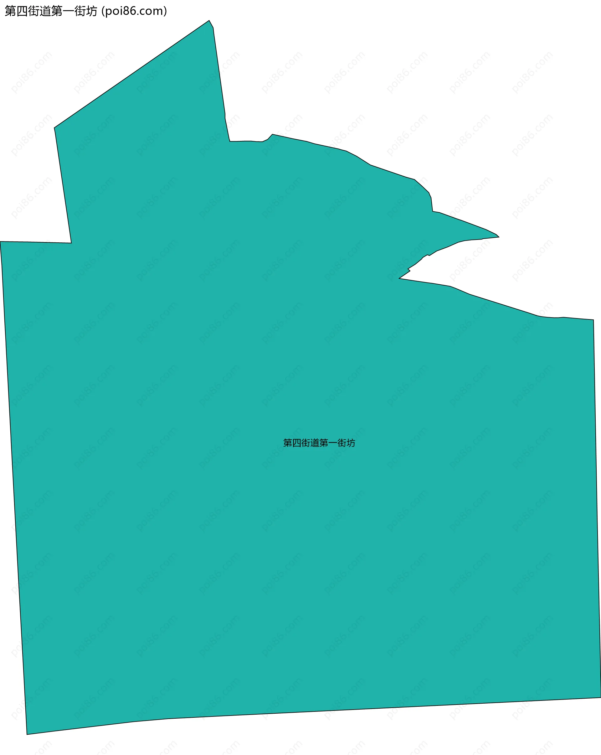 第四街道第一街坊边界地图