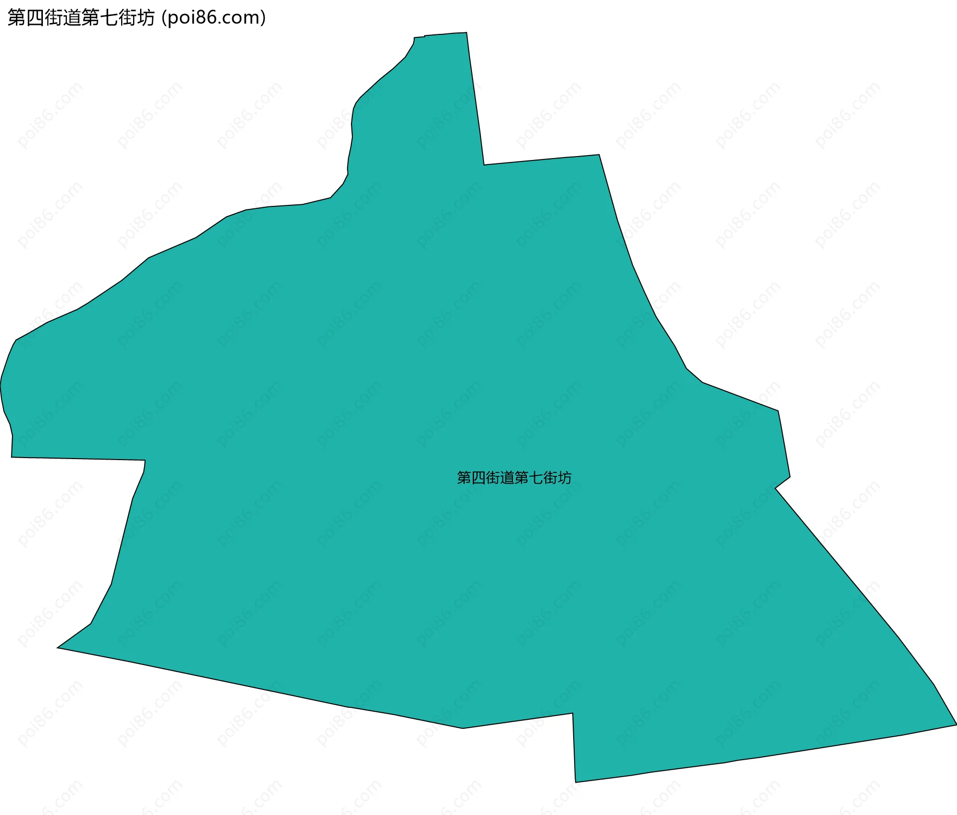 第四街道第七街坊边界地图