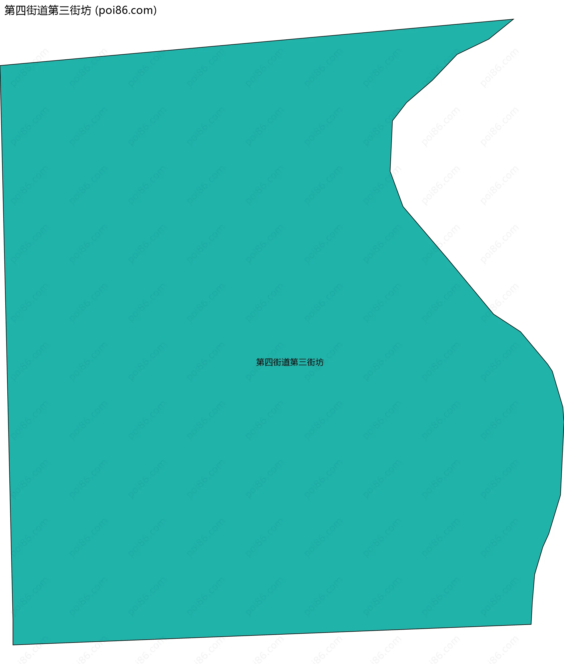 第四街道第三街坊边界地图