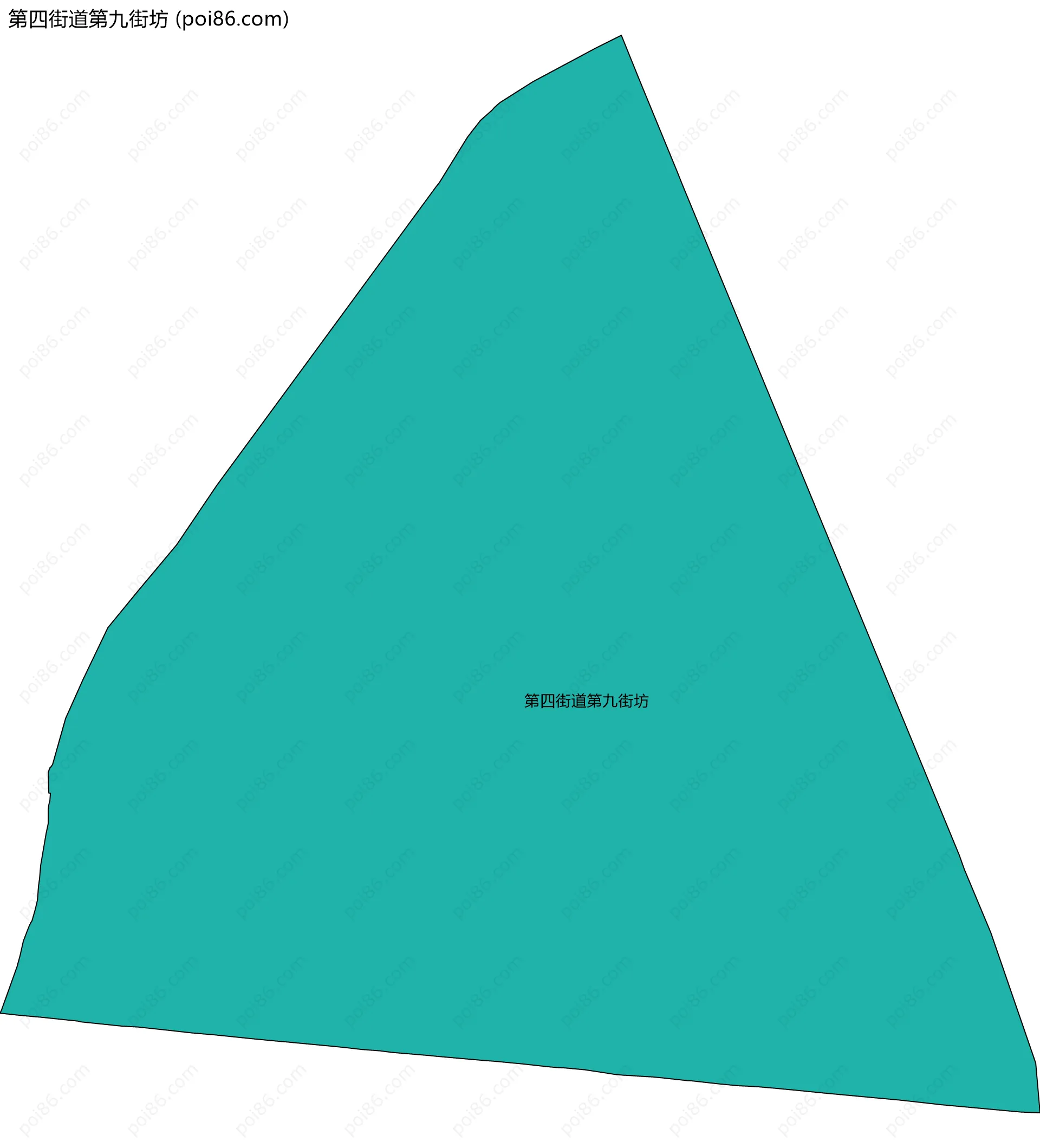 第四街道第九街坊边界地图